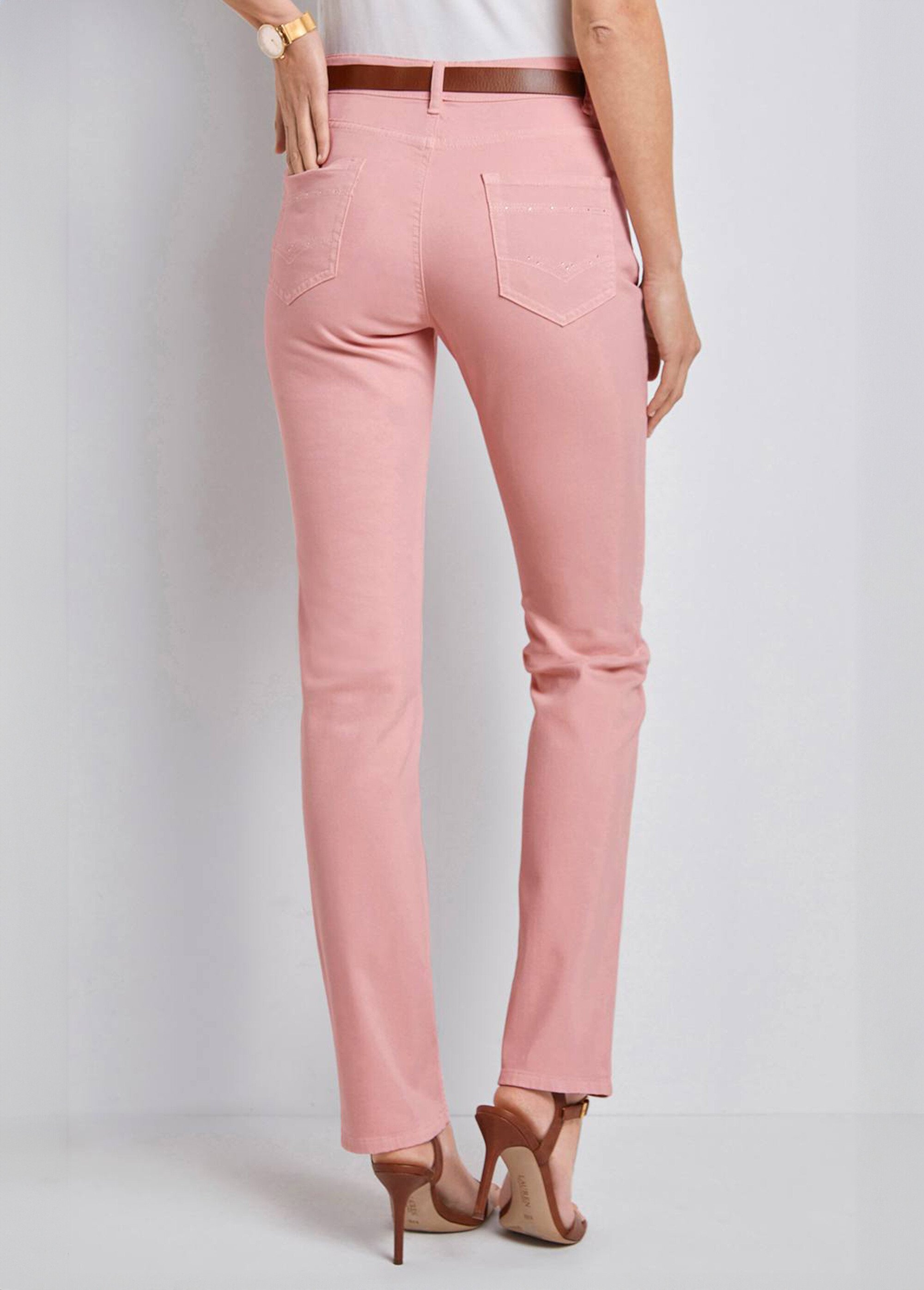Le pantalon 5 poches brodé