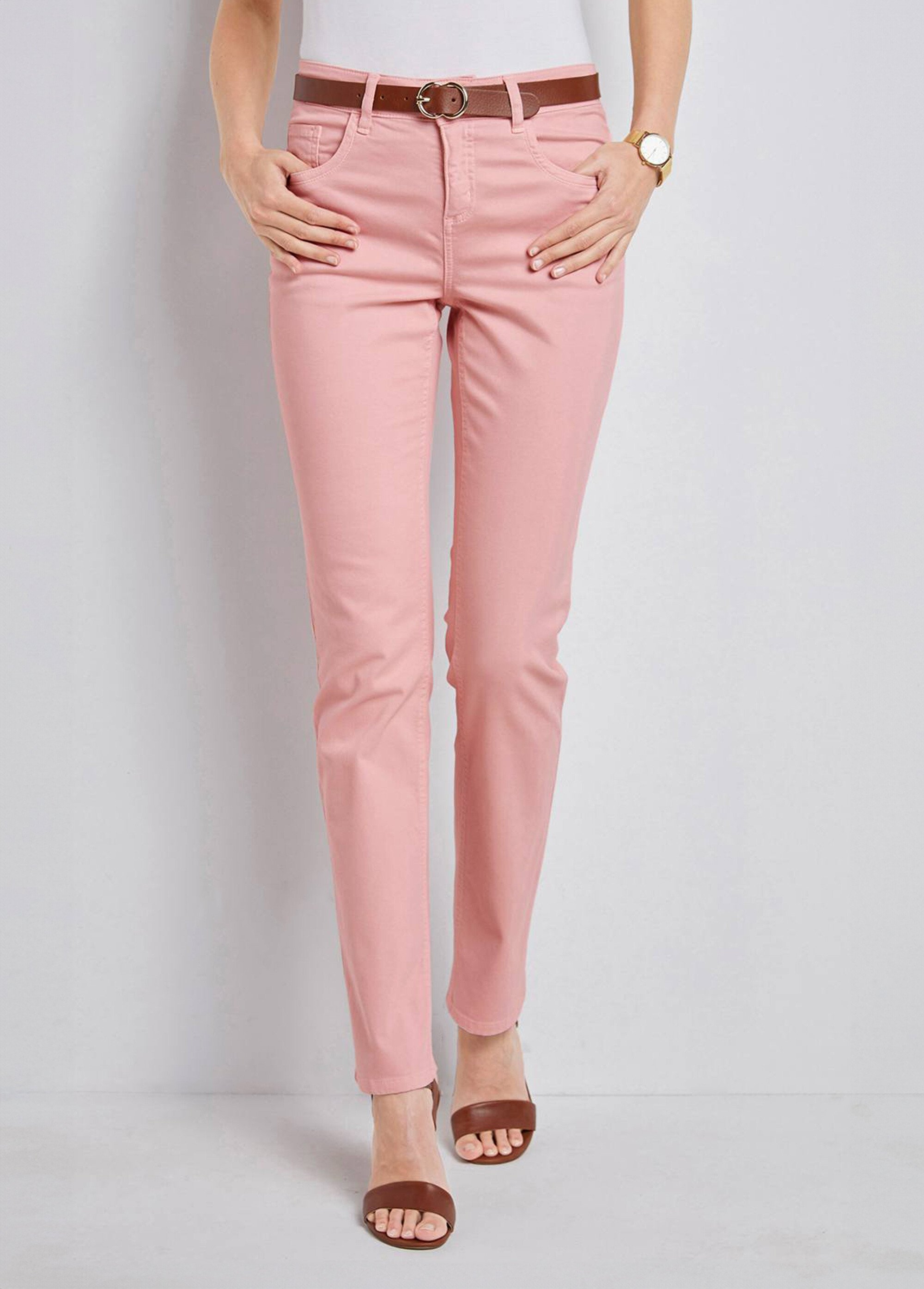 Le pantalon 5 poches brodé