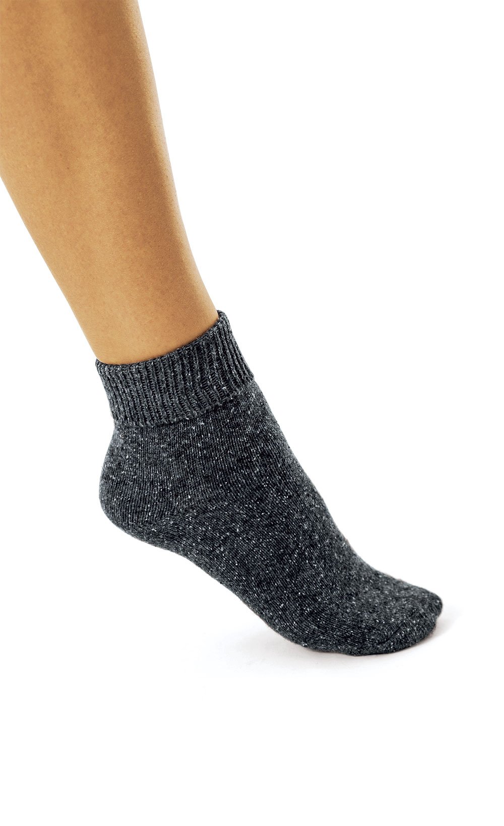Lot de 2 paires de chaussettes chinées à revers