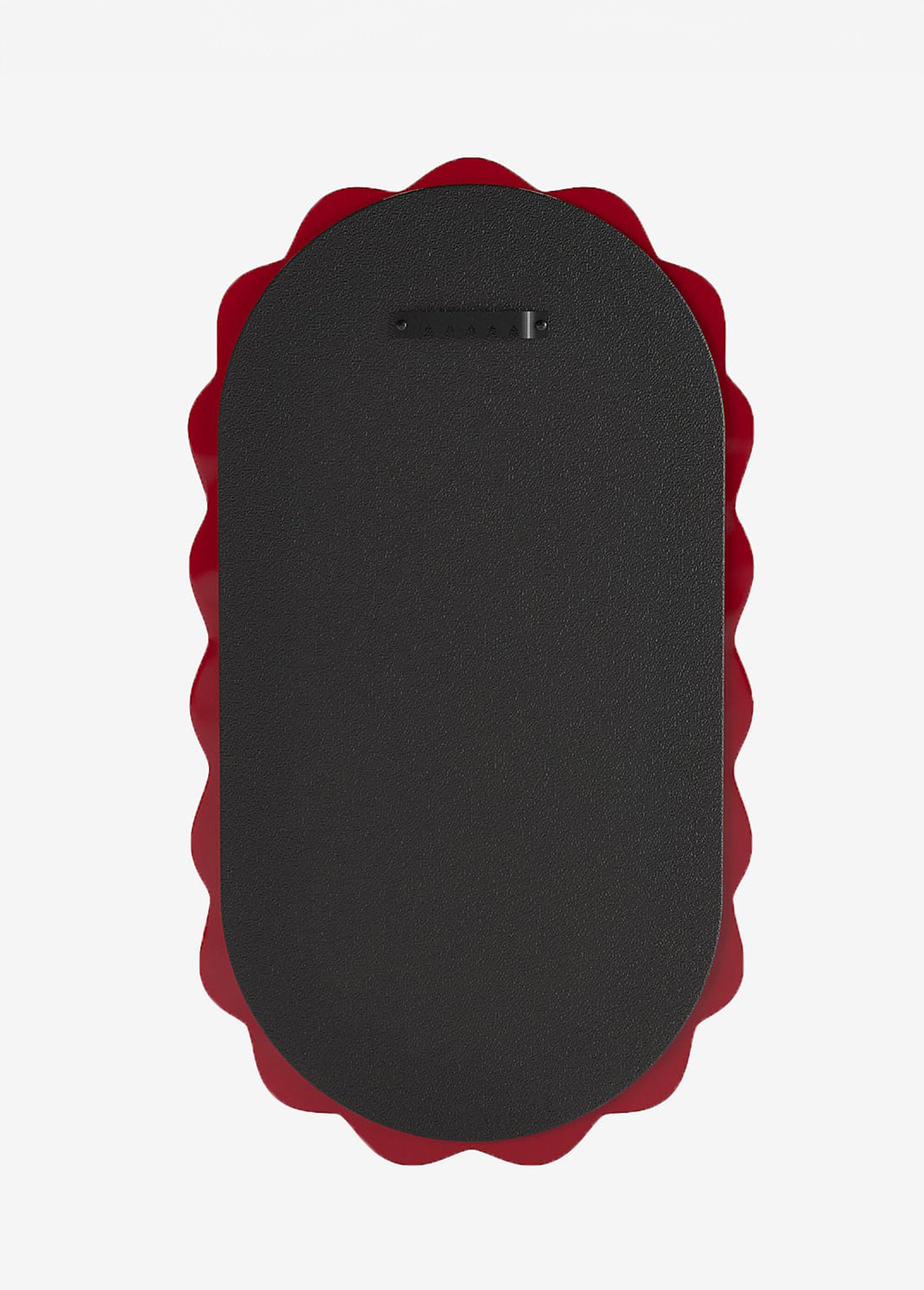 Miroir ovale décor céramique fantaisie