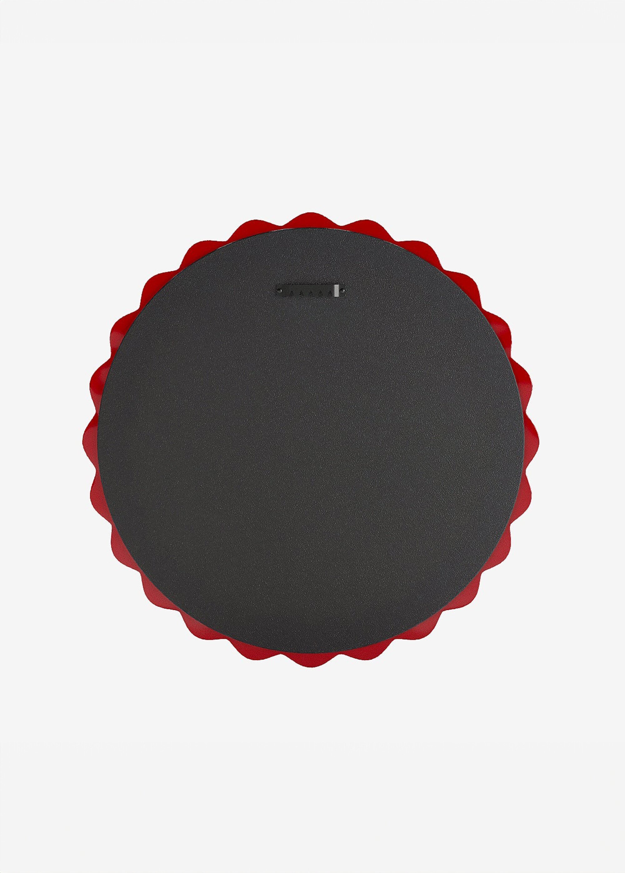 Miroir rond décor céramique fantaisie Rouge POT-GEORGIA DO1