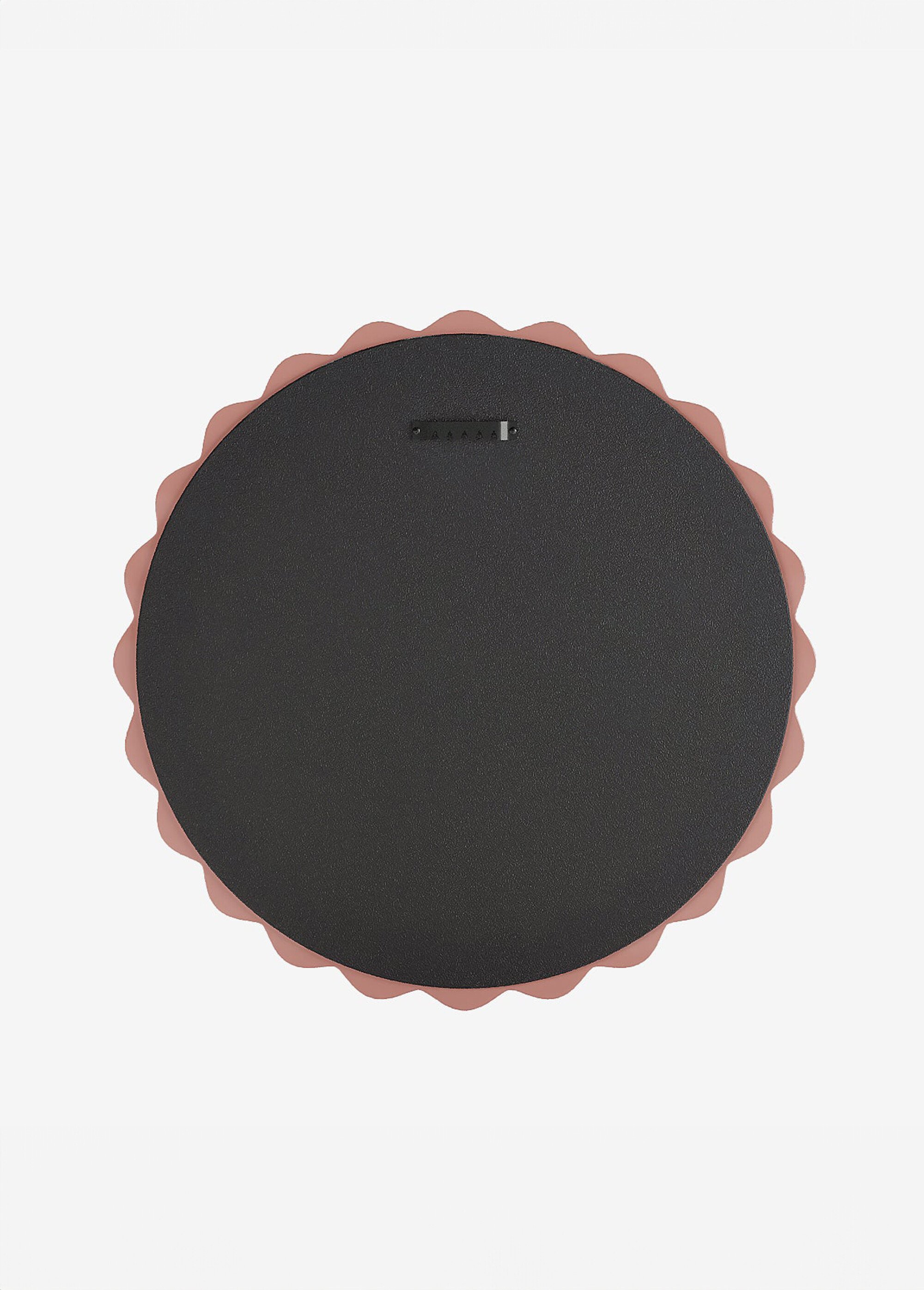 Miroir rond décor céramique fantaisie