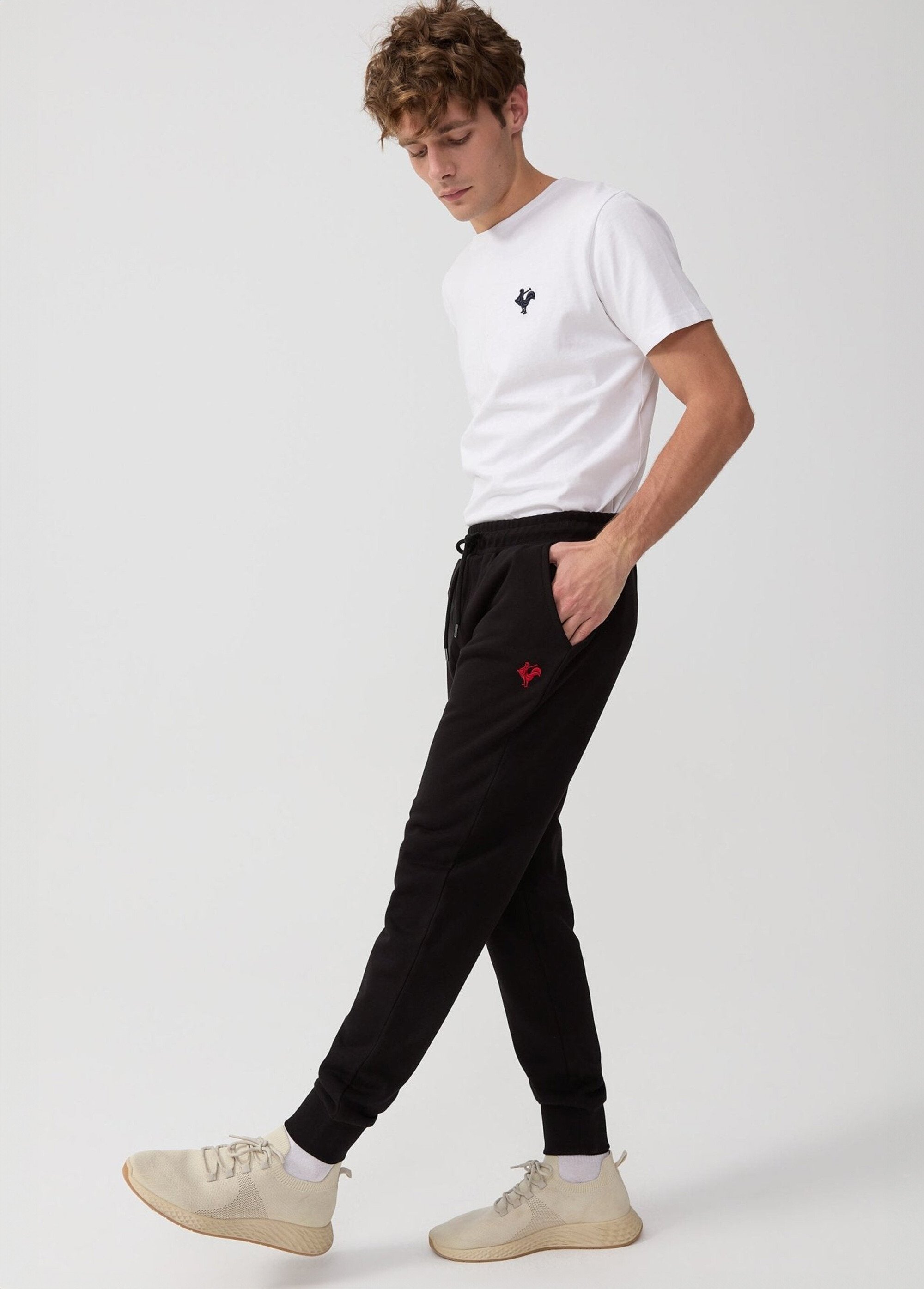 Pantalon sportswear en molleton Homme Noir MFKLEMAIRE MV1