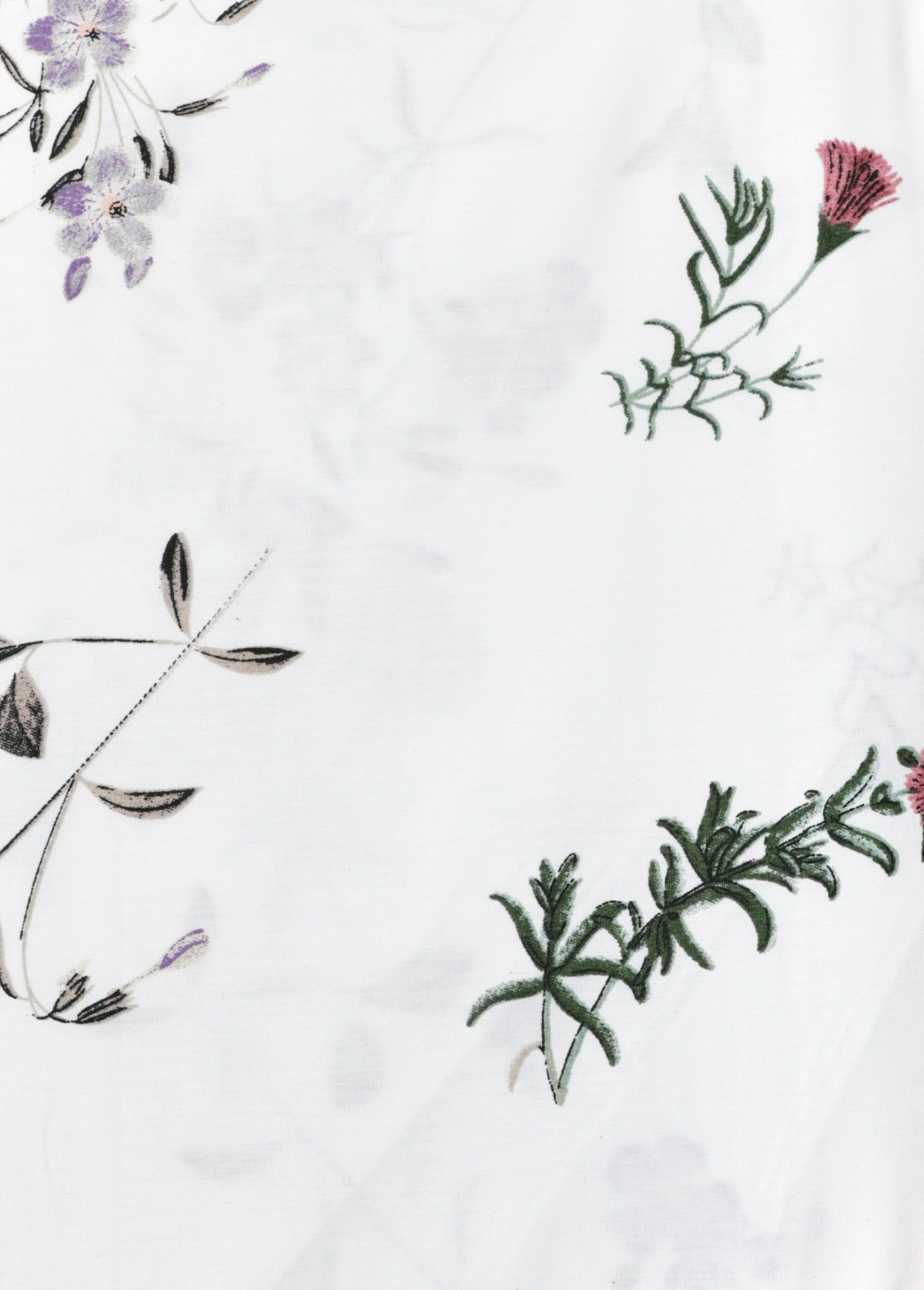 Parure de lit 3 pièces percale avec housse de couette, violettes