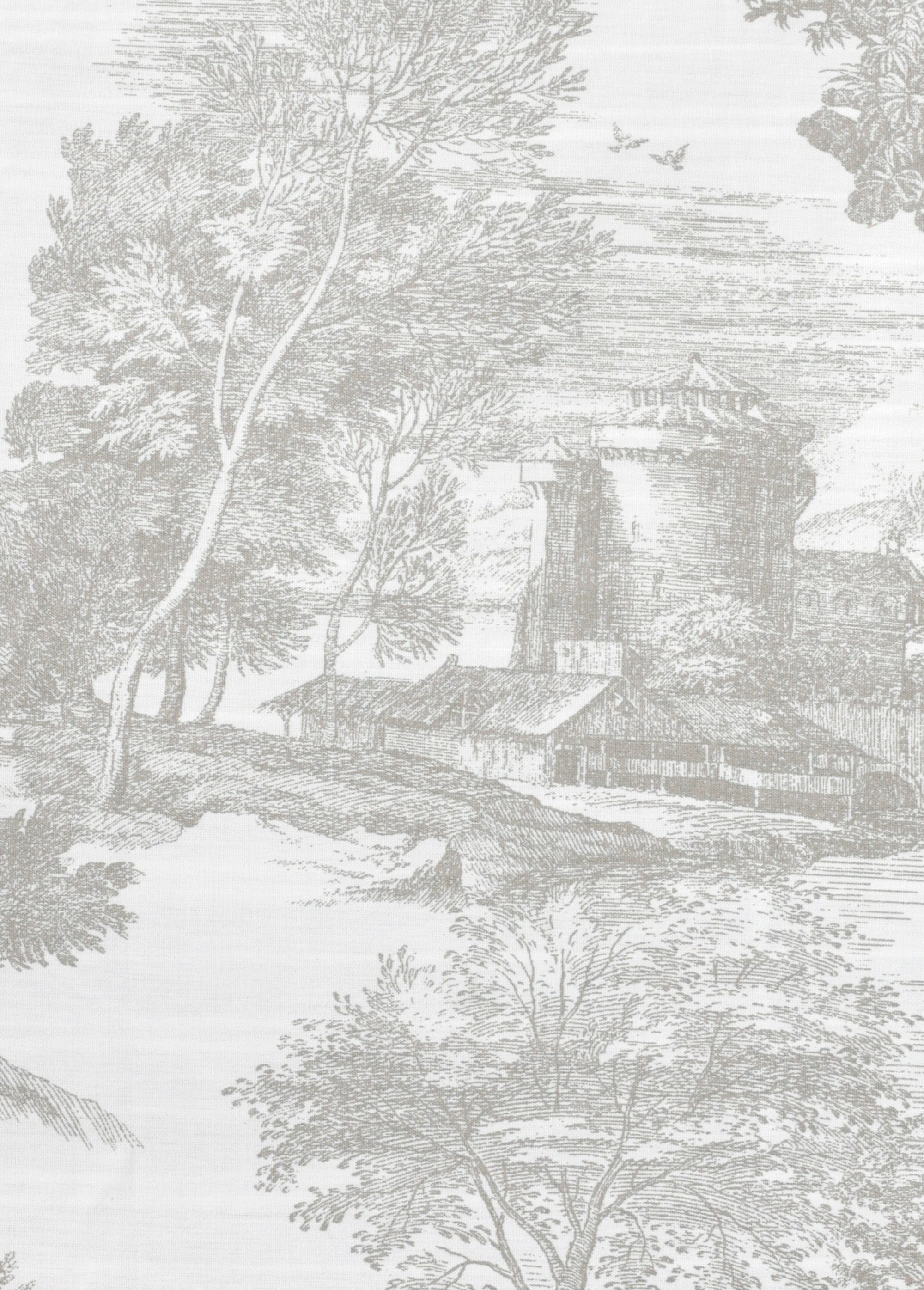 Parure de lit 3 pièces percale avec housse de couette, cyprès