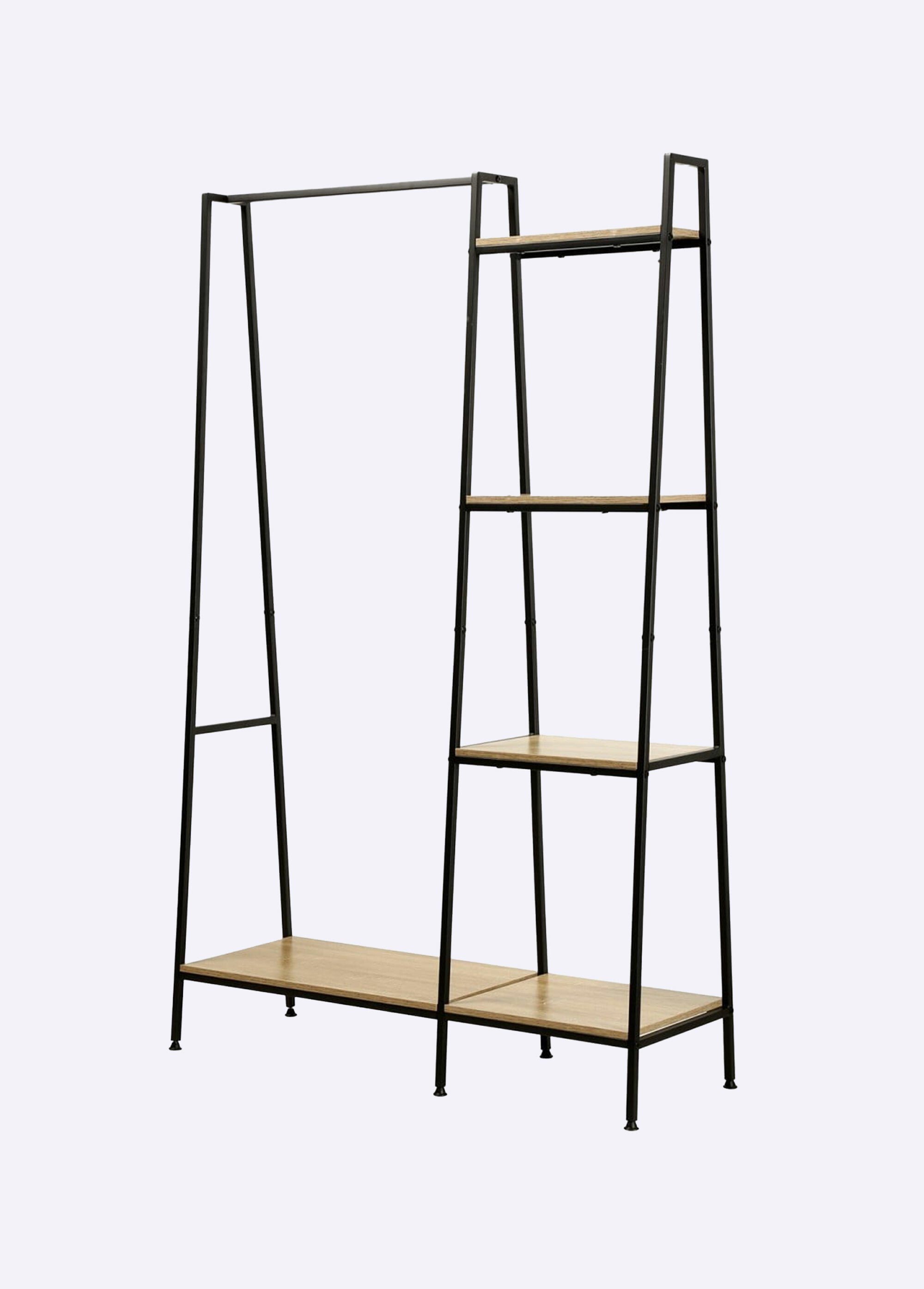 Penderie métal 5 tablettes + barre