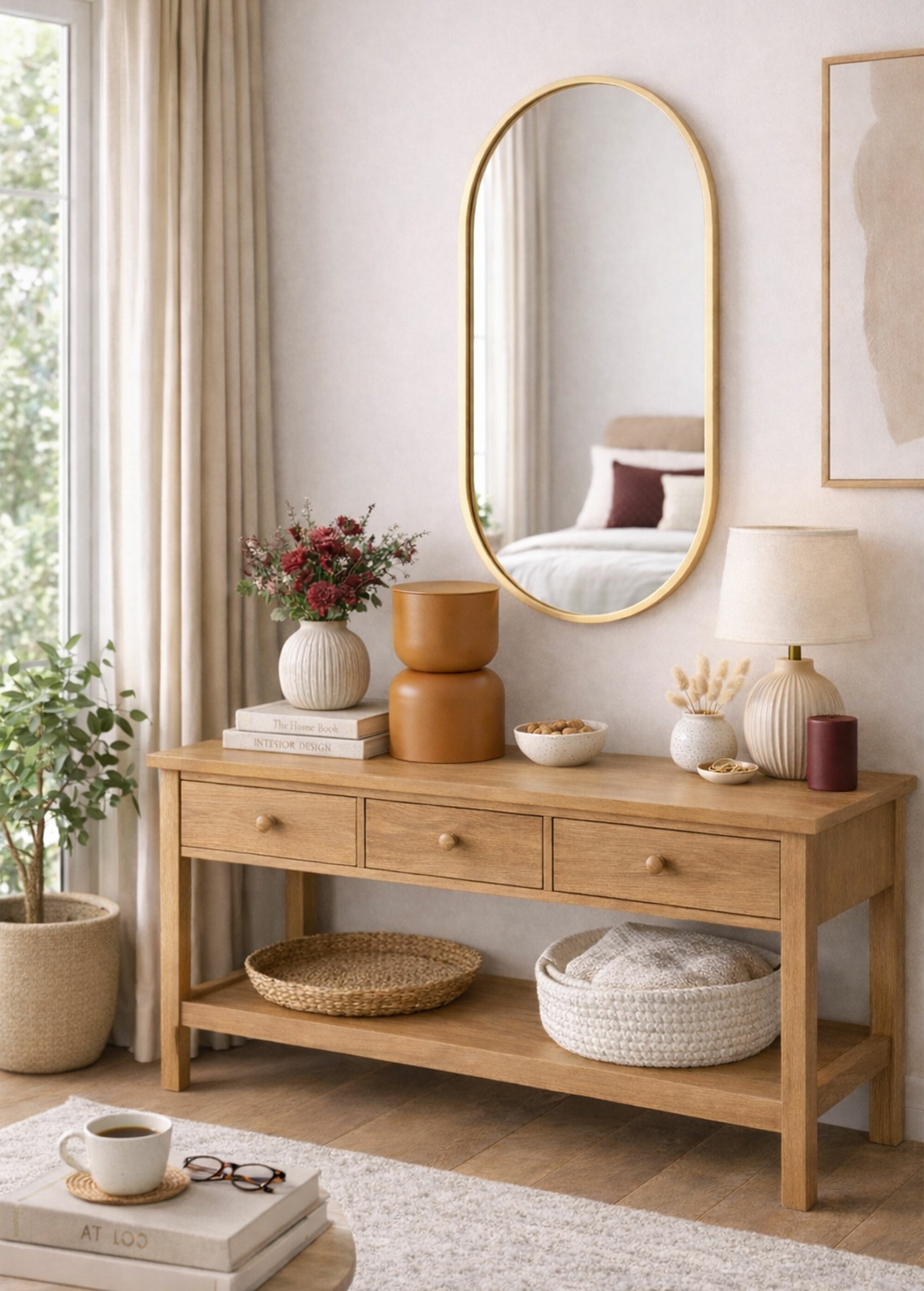 Petite table d'appoint design en zinc MARRON KP-FZ1002230 SI1