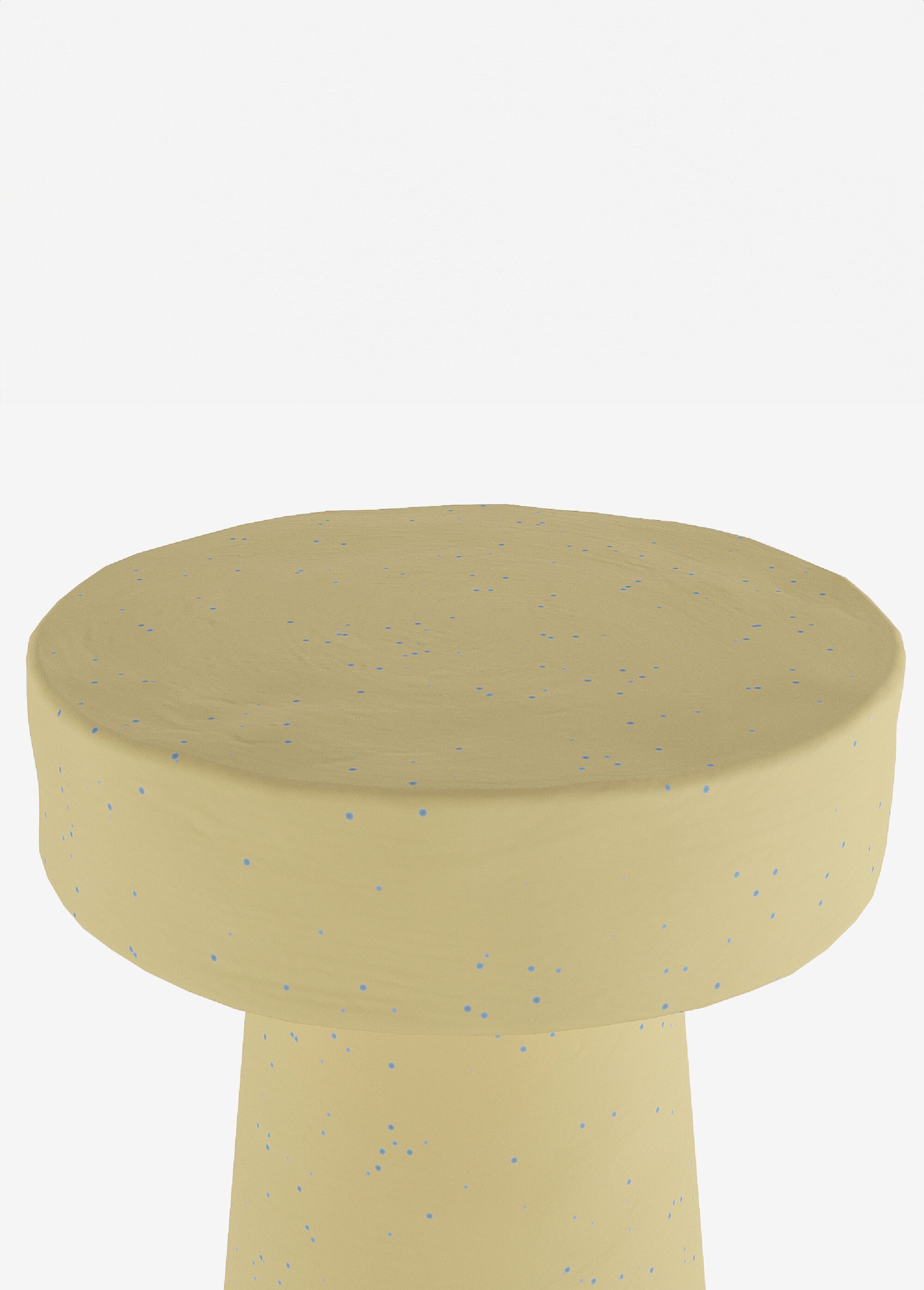Petite table d'appoint mouchetée design BLEU POT-ANEMONE DE1