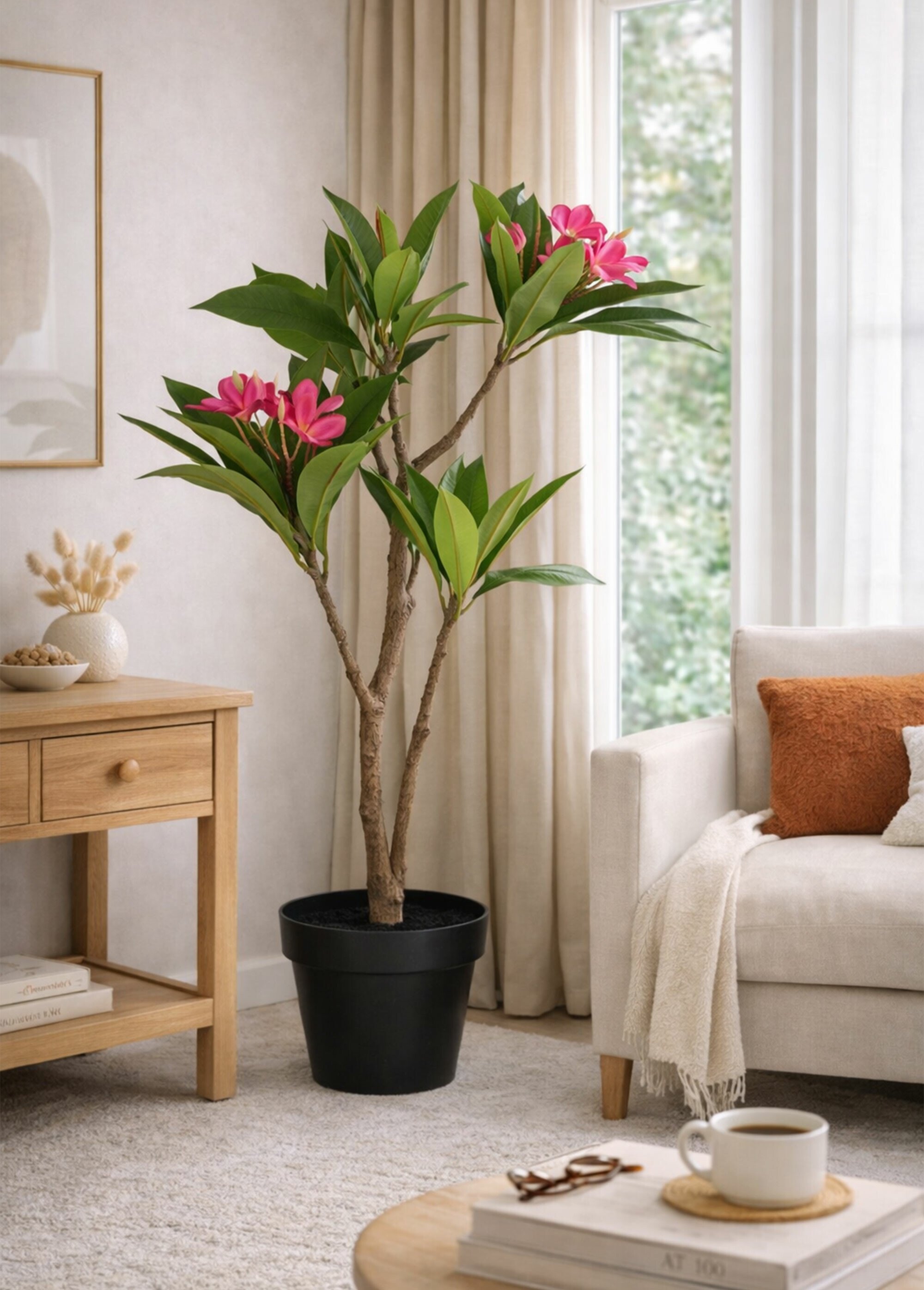 Plante artificielle frangipanier vif Vert KP-318001440 SI1