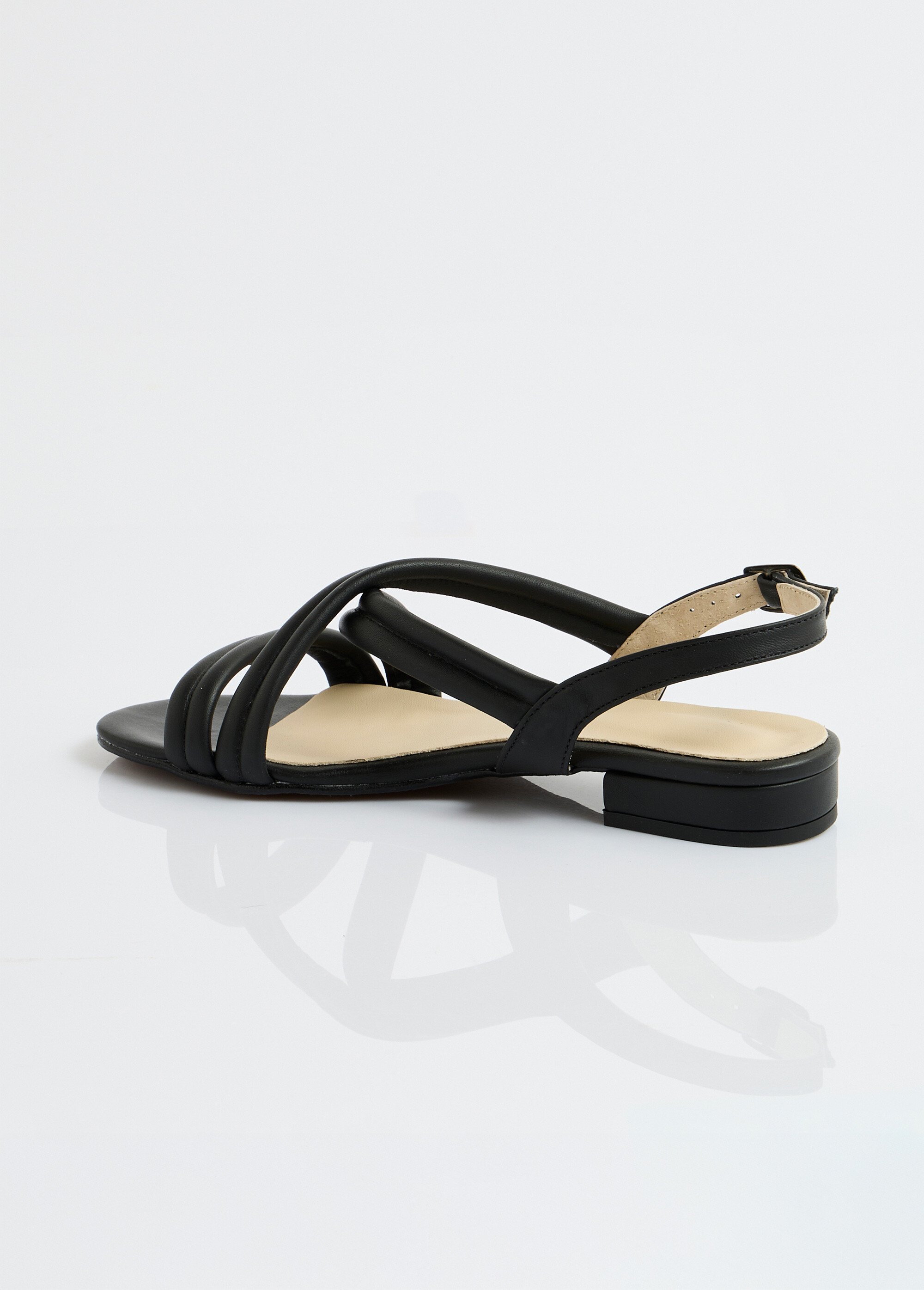 Sandales à talon brides croisées cuir Femme Noir ODORAT DO1