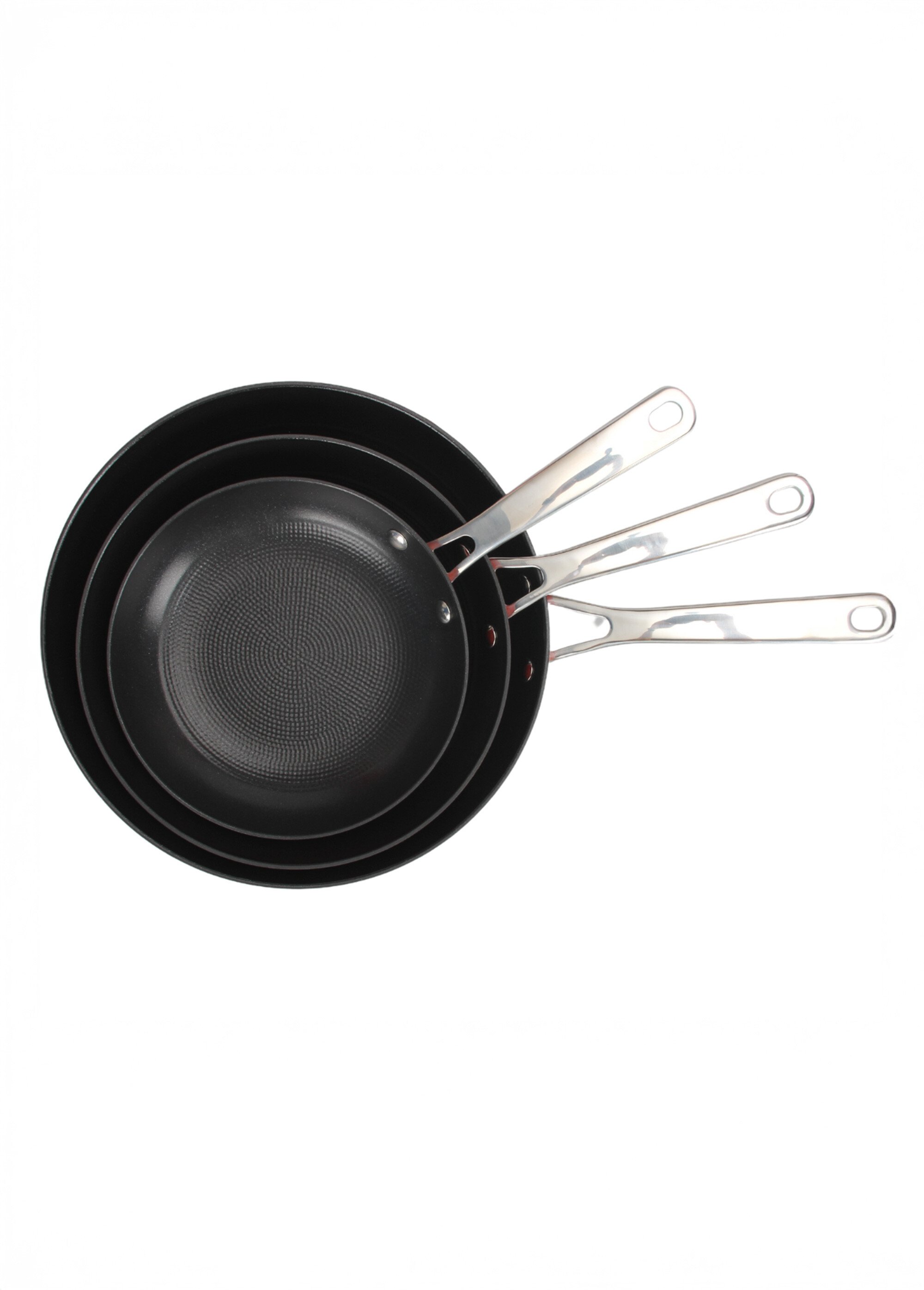 Set de 3 poêles fonte tous feux Air Iron Noir 9031180 OV1