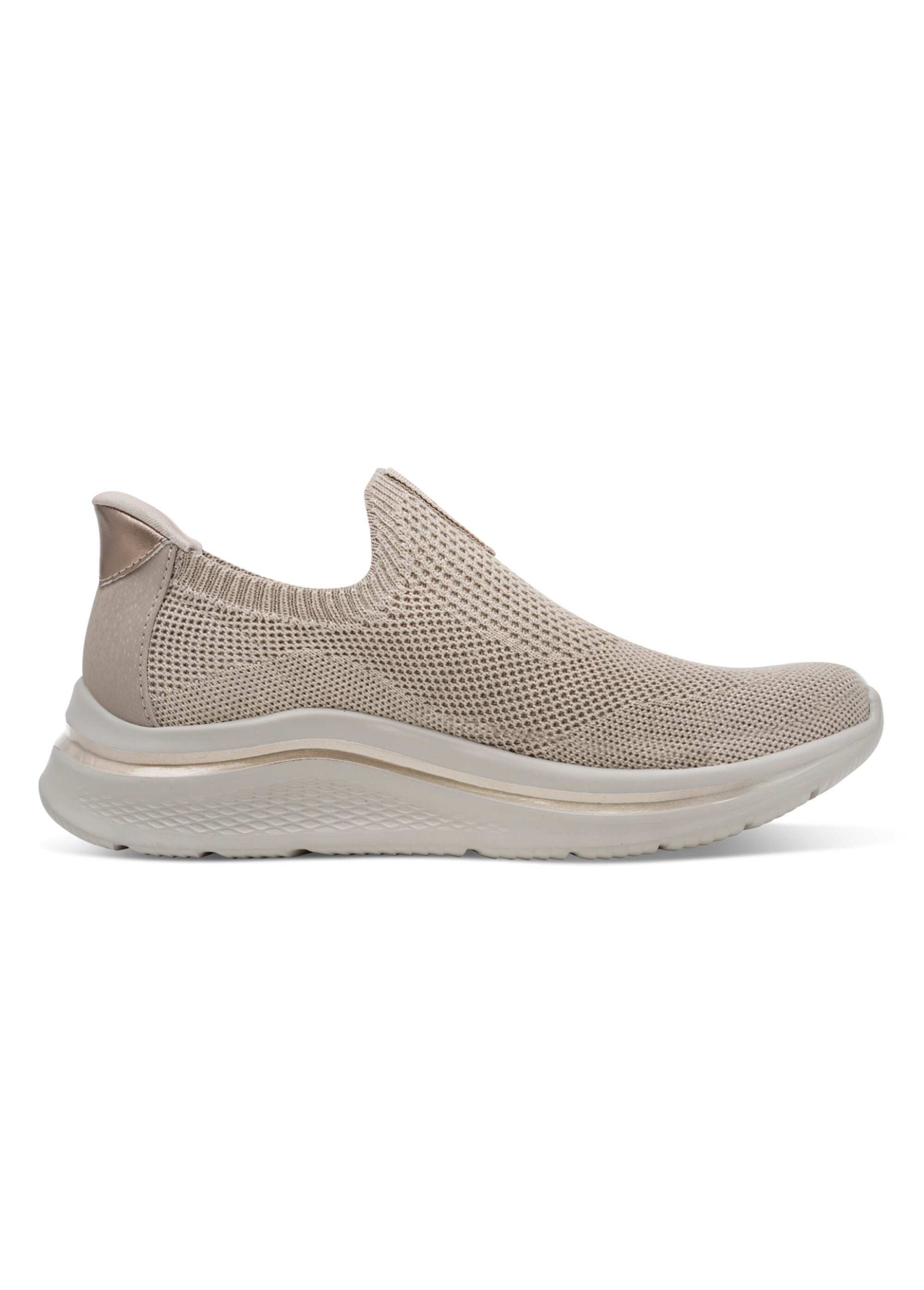 Sneakers sporty à enfiler en maille mesh Femme Marron TAM88470646 DR1