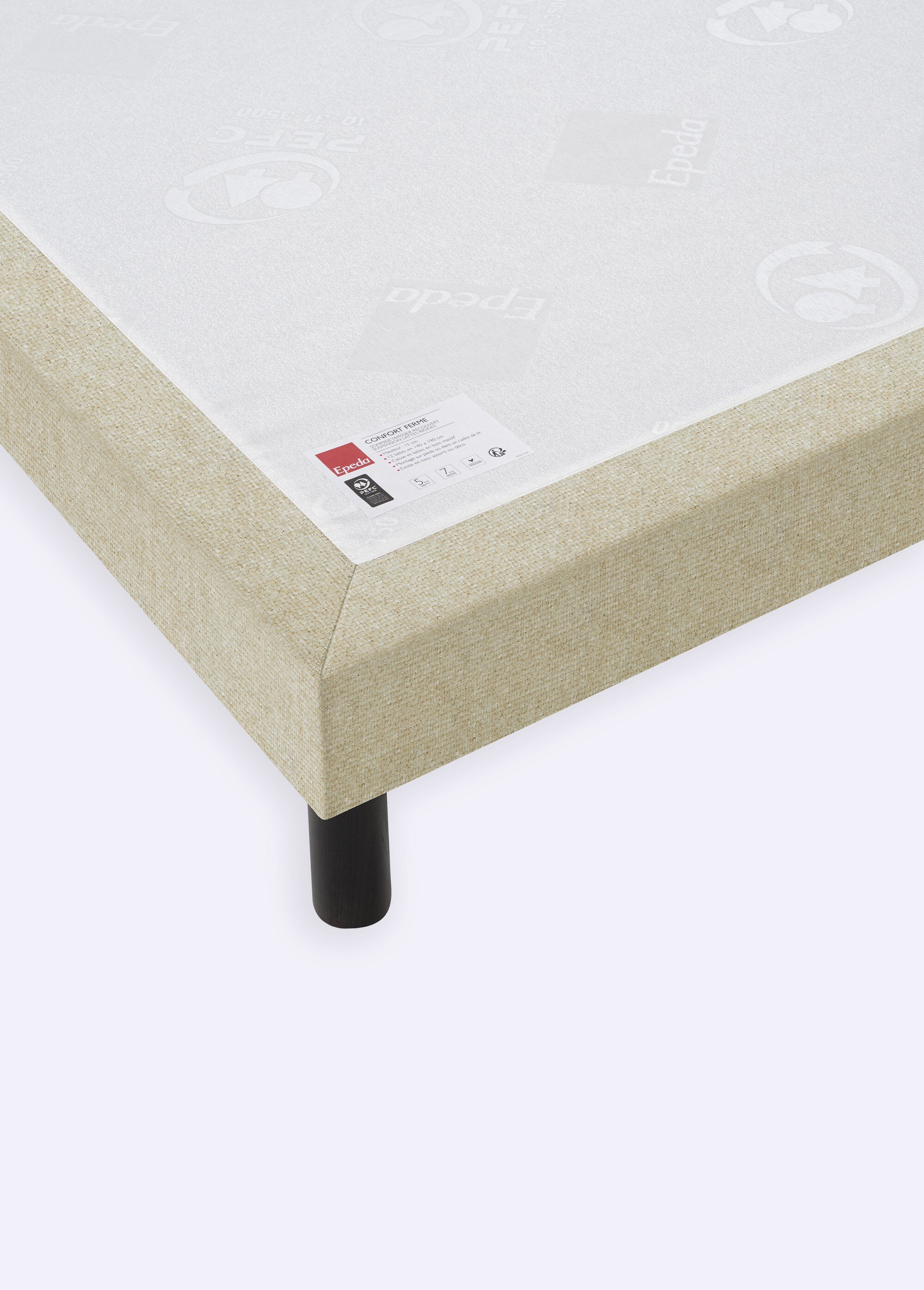 Sommier tapissier épaisseur 16cm BEIGE EPE-SOM-BRISTOL DE3