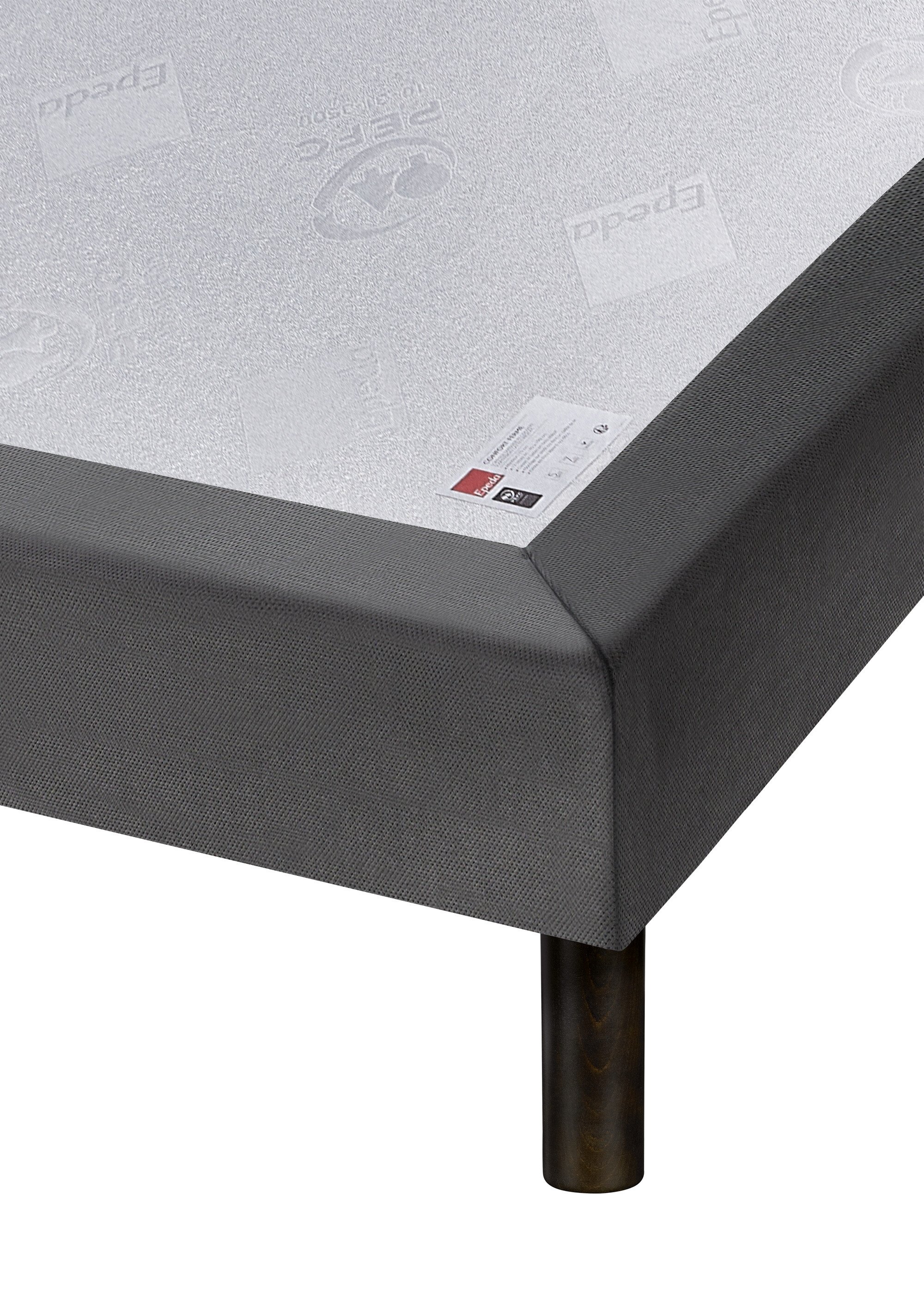 Sommier tapissier épaisseur 16cm GRIS EPE-SOM-BRISTOL DE3