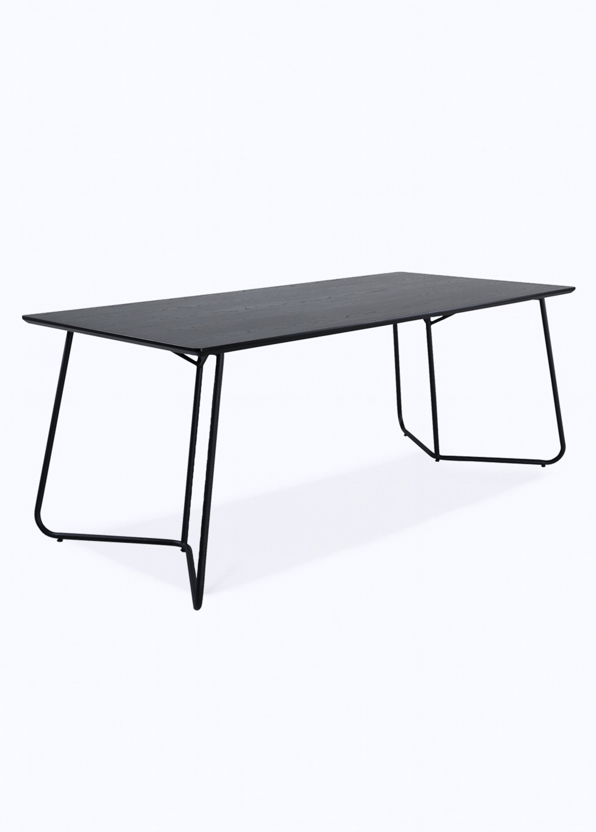 Table à manger avec piètement métal NOIR VEN-15574-888 FA1