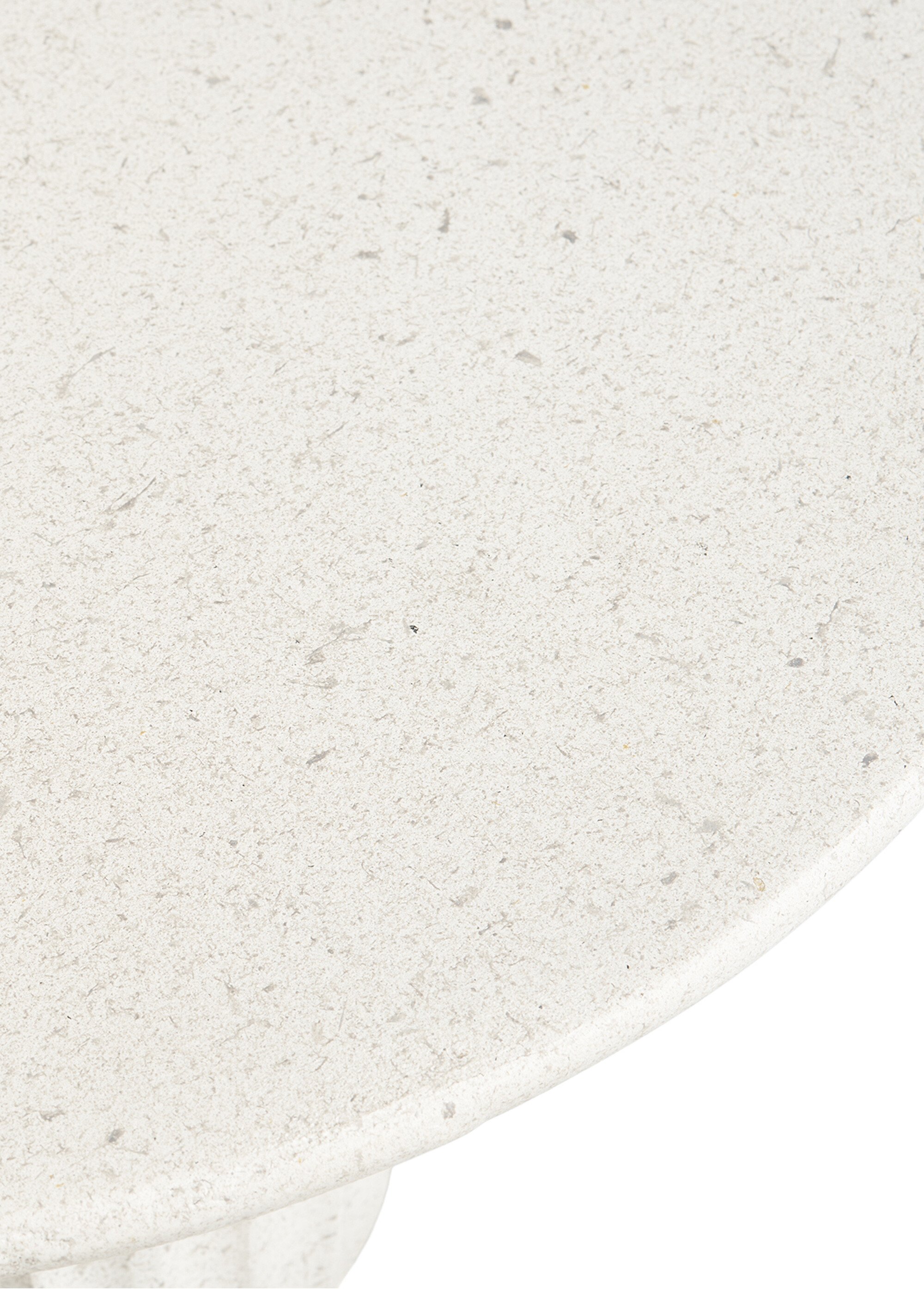 Table d'appoint rainurée, néo baroque BLANC HN-2151020 DE2