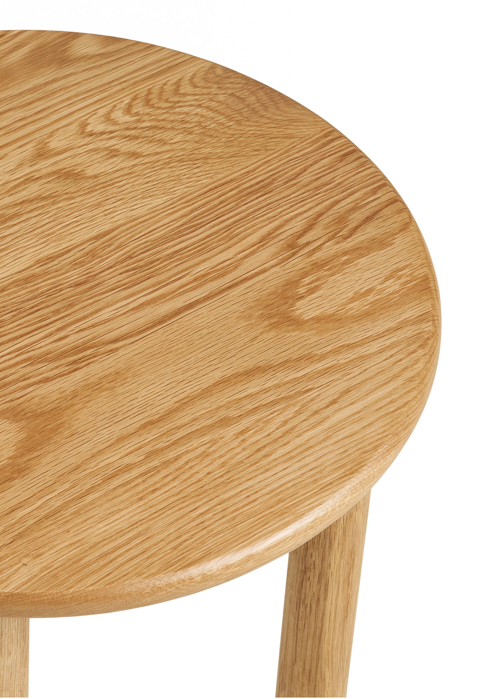 Table d'appoint ronde en chêne naturel BEIGE HN-2151050 DE2