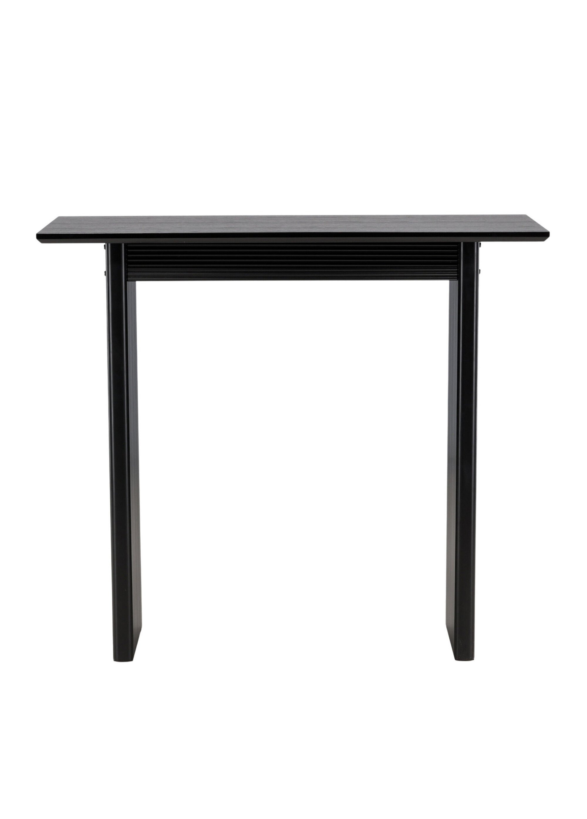 Table de bar haute, piètement rainuré NOIR VEN-61118-100 DE1