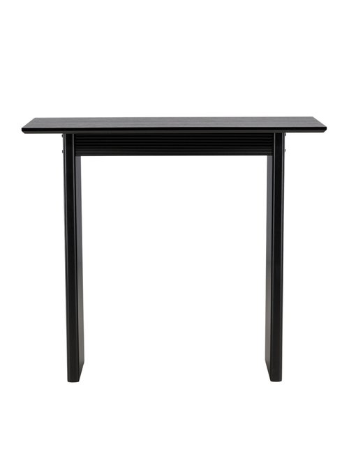 Table de bar haute, piètement rainuré NOIR VEN-61118-100 DE1