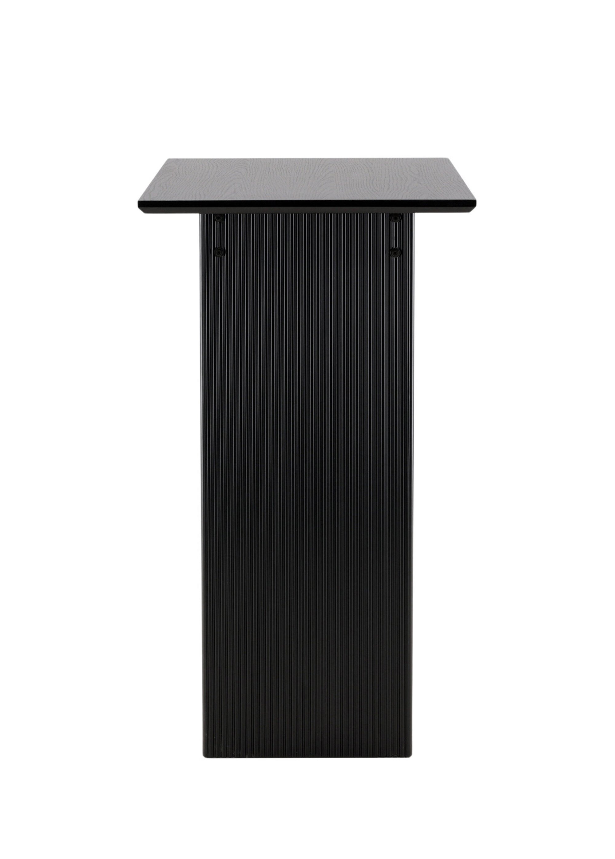 Table de bar haute, piètement rainuré NOIR VEN-61118-100 DE2