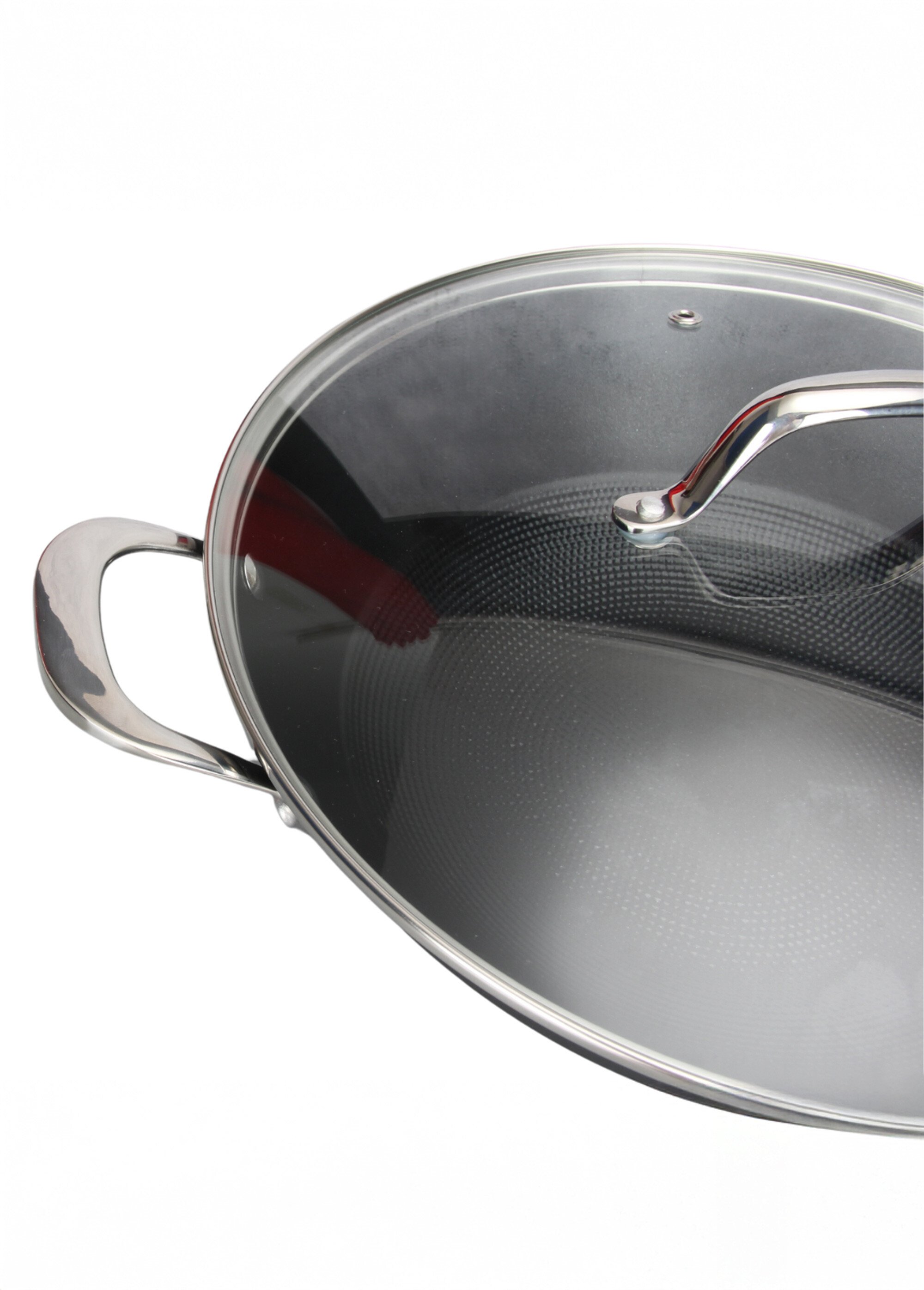 Wok tout feux Air Iron en fonte Noir 9100115 DE2