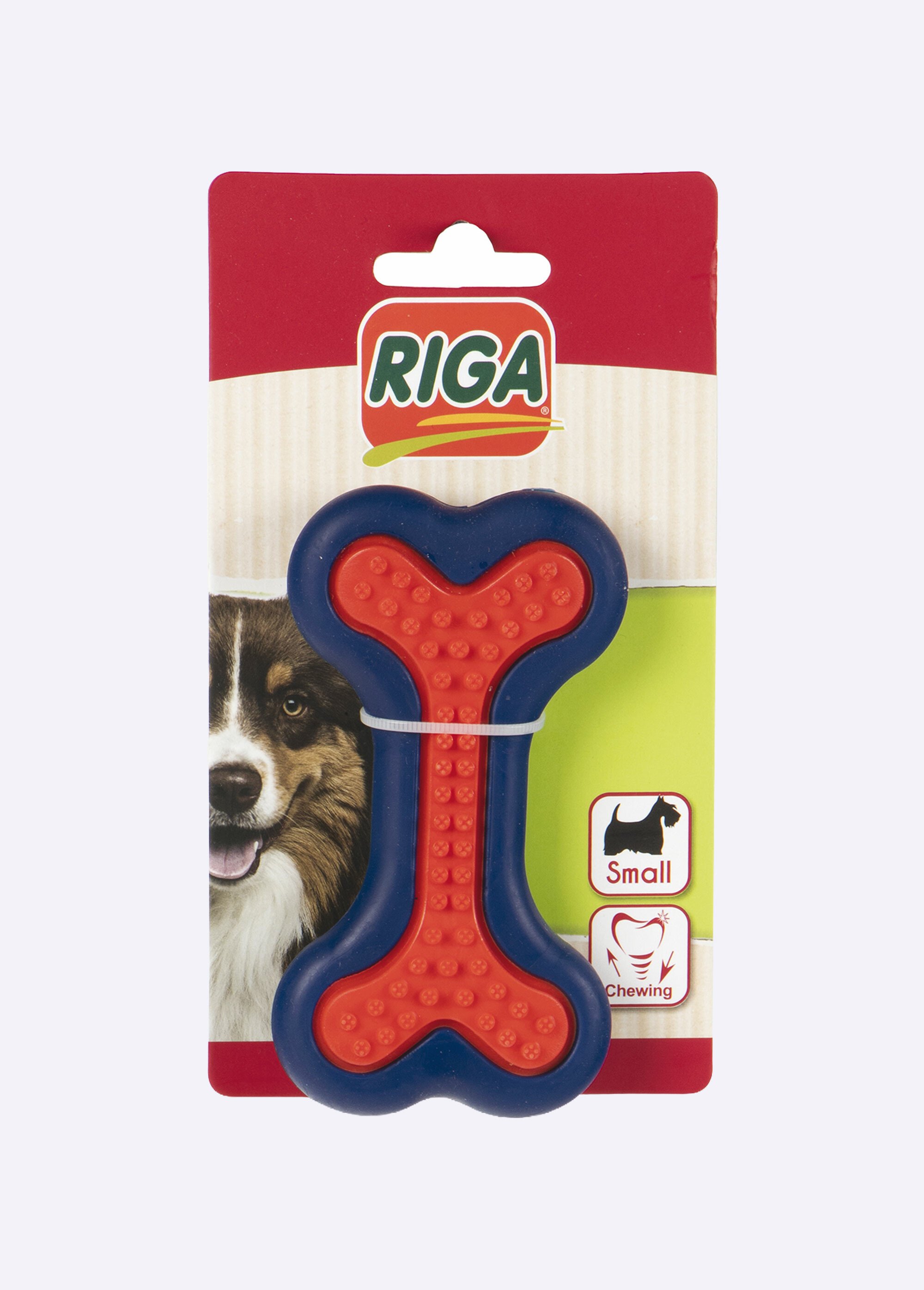Jouet à machouiller pour chien, forme os ROUGE RIG-00006137EL FA1