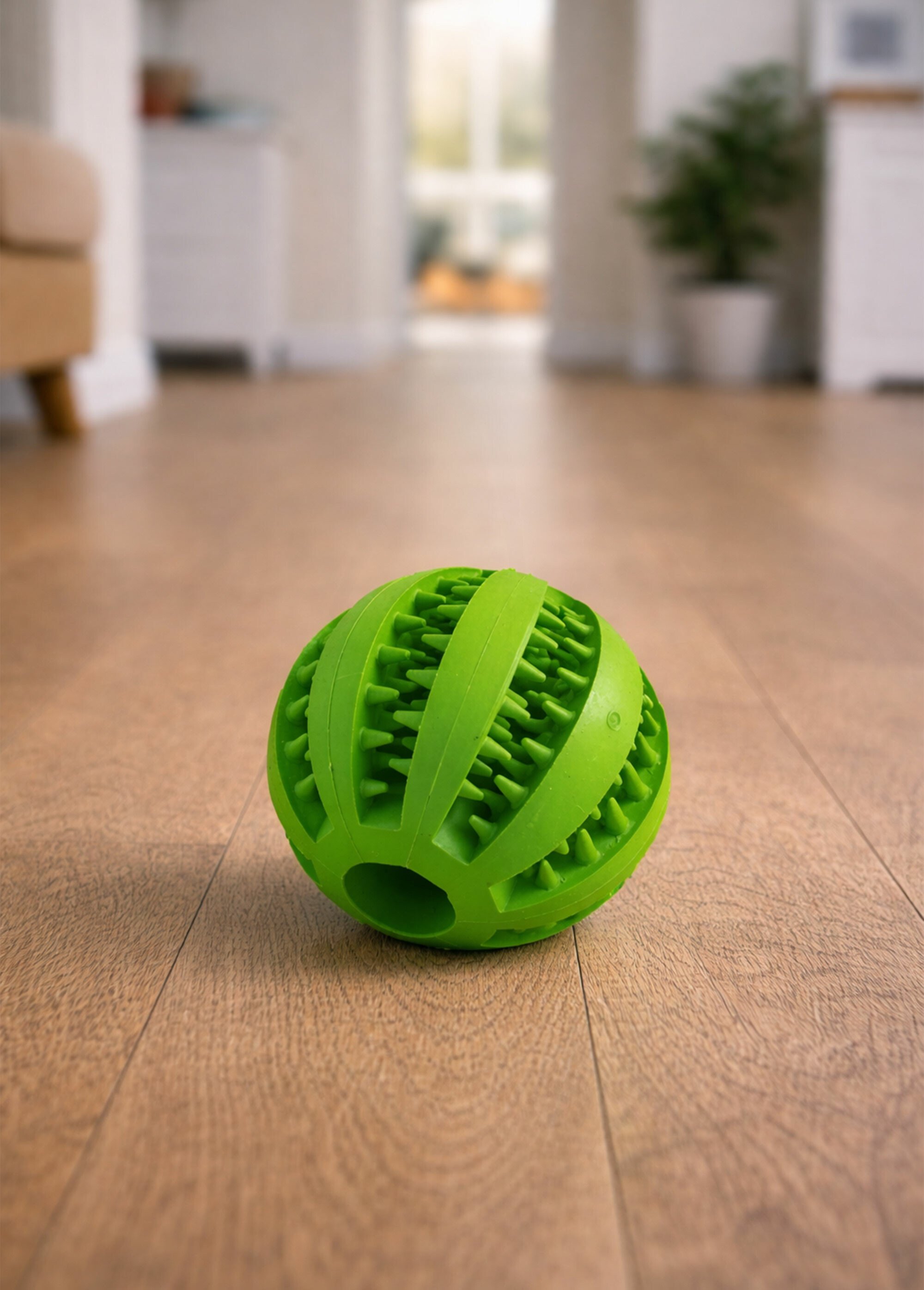 Balle de jeu à machouiller pour chien VERT RIG-00005573EL SI1