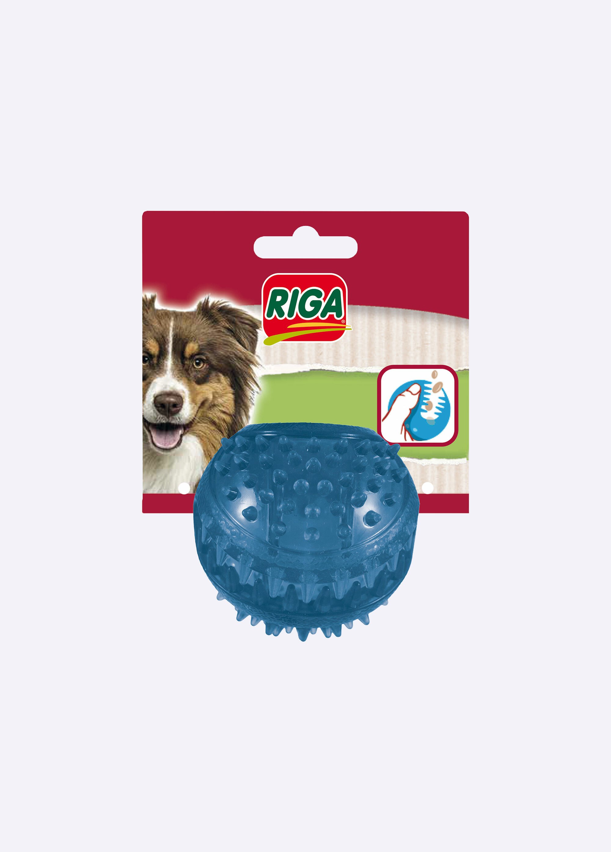 Balle de jeu à picots pour chien