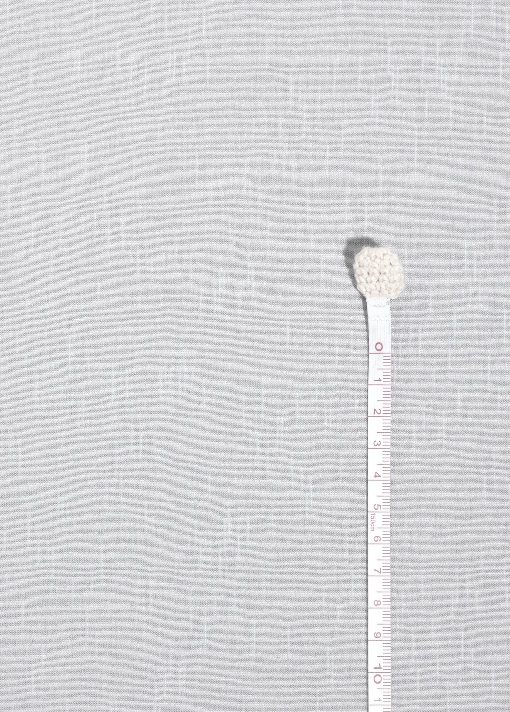 Coupon habillement, jersey flammé chiné ARGENTE COT147836 DE1