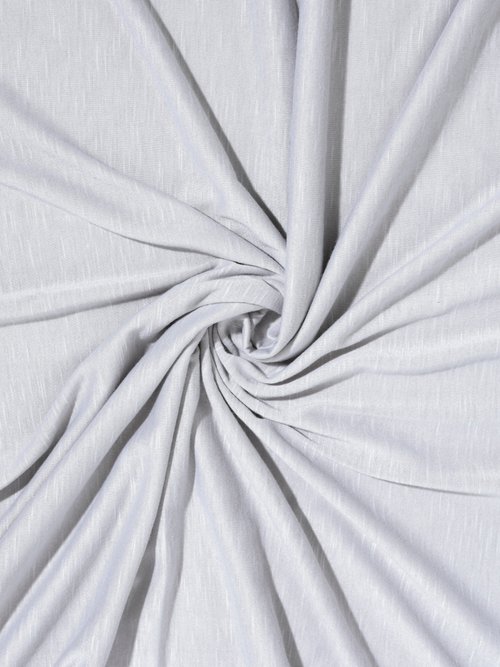 Coupon habillement, jersey flammé chiné ARGENTE COT147836 FA1