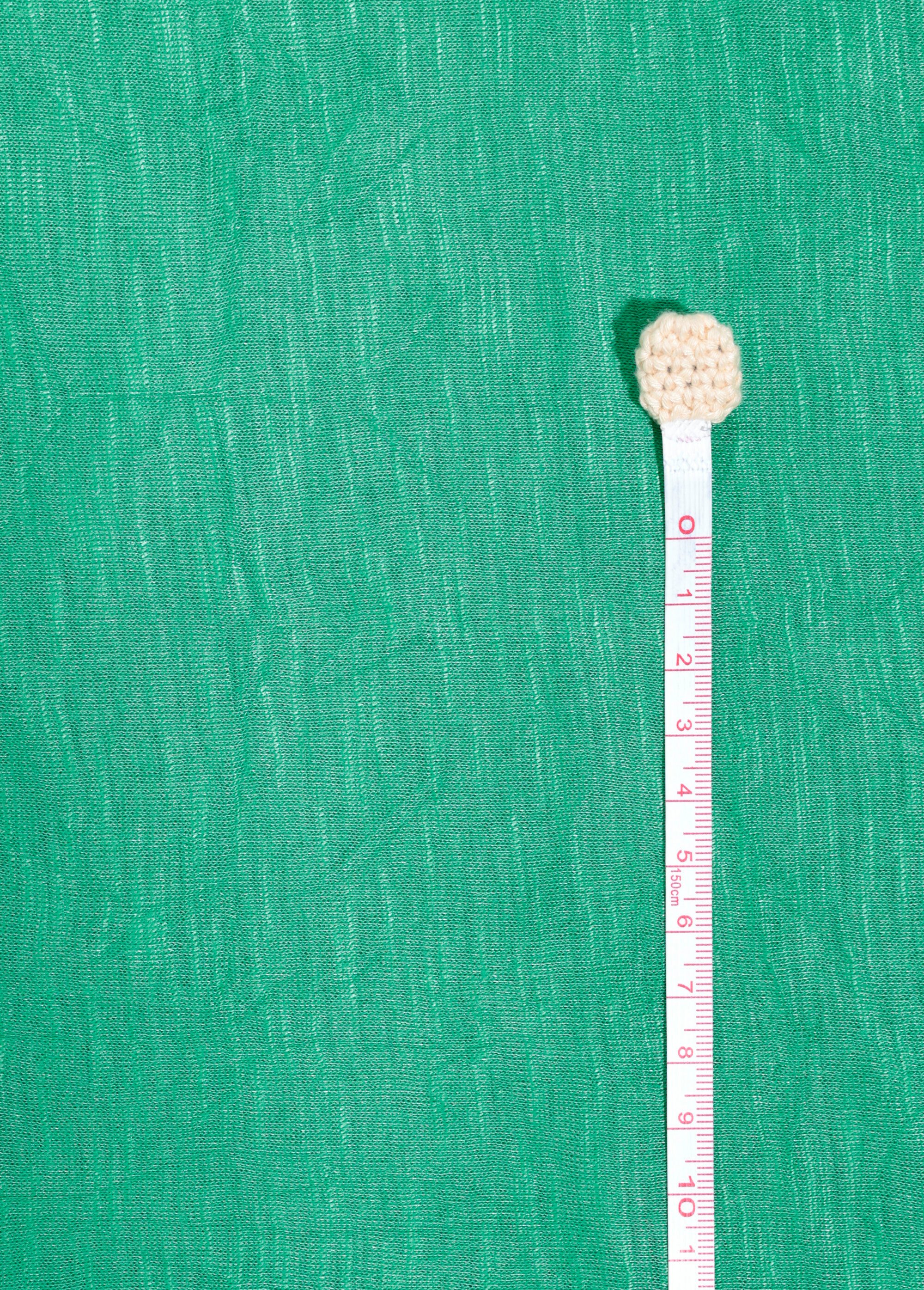 Coupon tissu jersey flammé froissé, 5V VERT COT150220 DE1