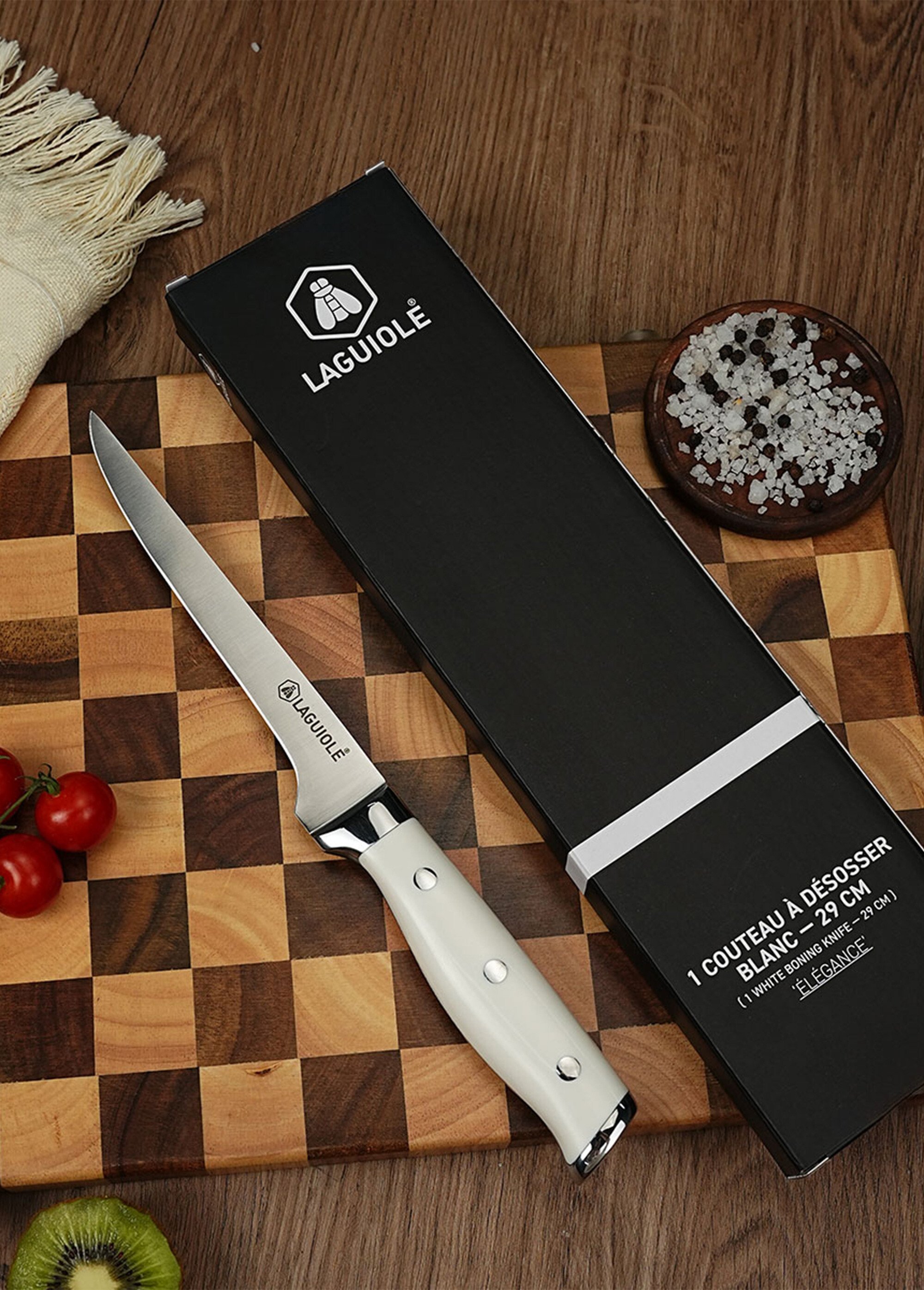 Couteau à désosser lame forgée, Elégance Blanc 9171915 SI1