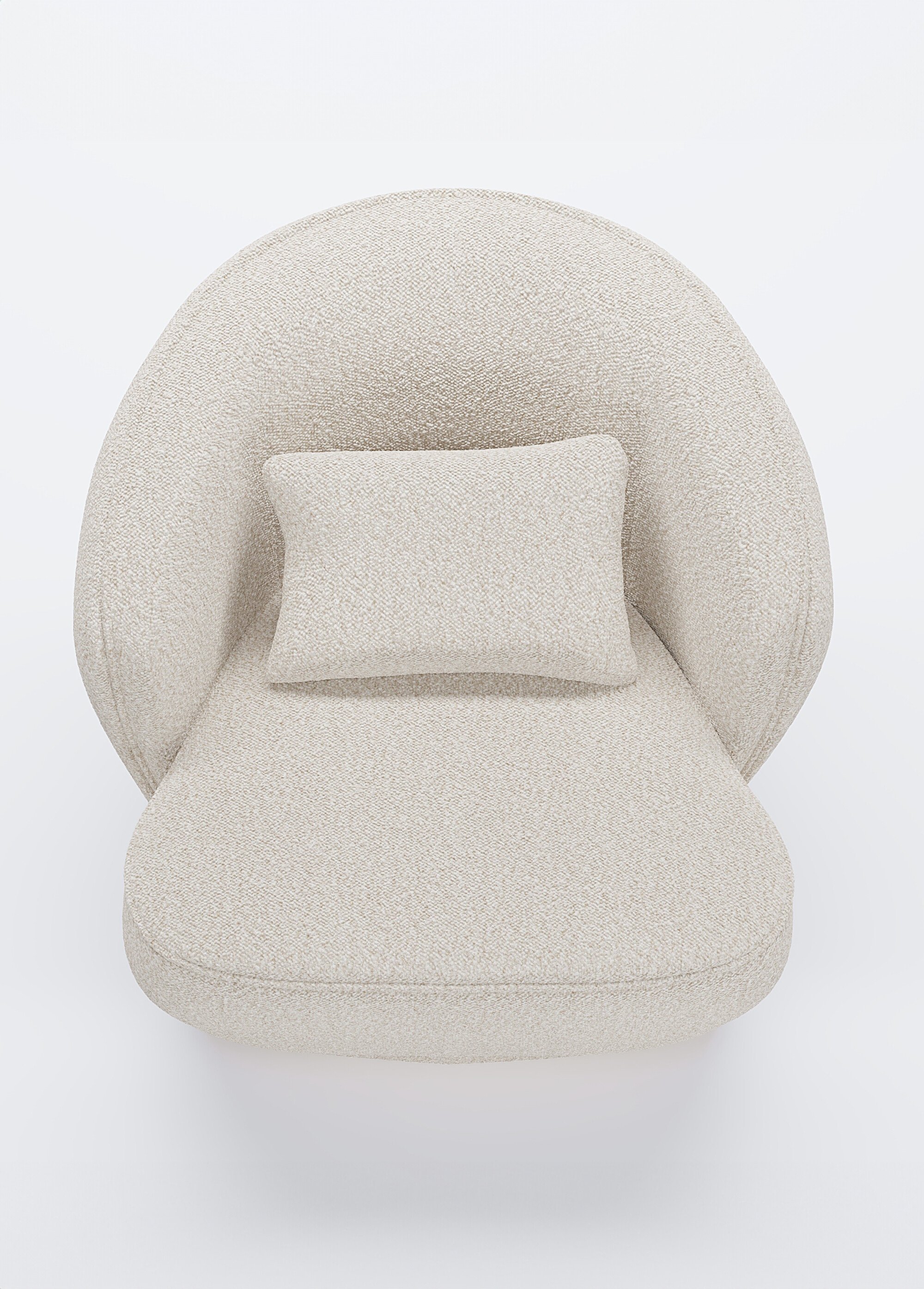 Fauteuil cocooning au look design GRIS POT-PABLO OV1