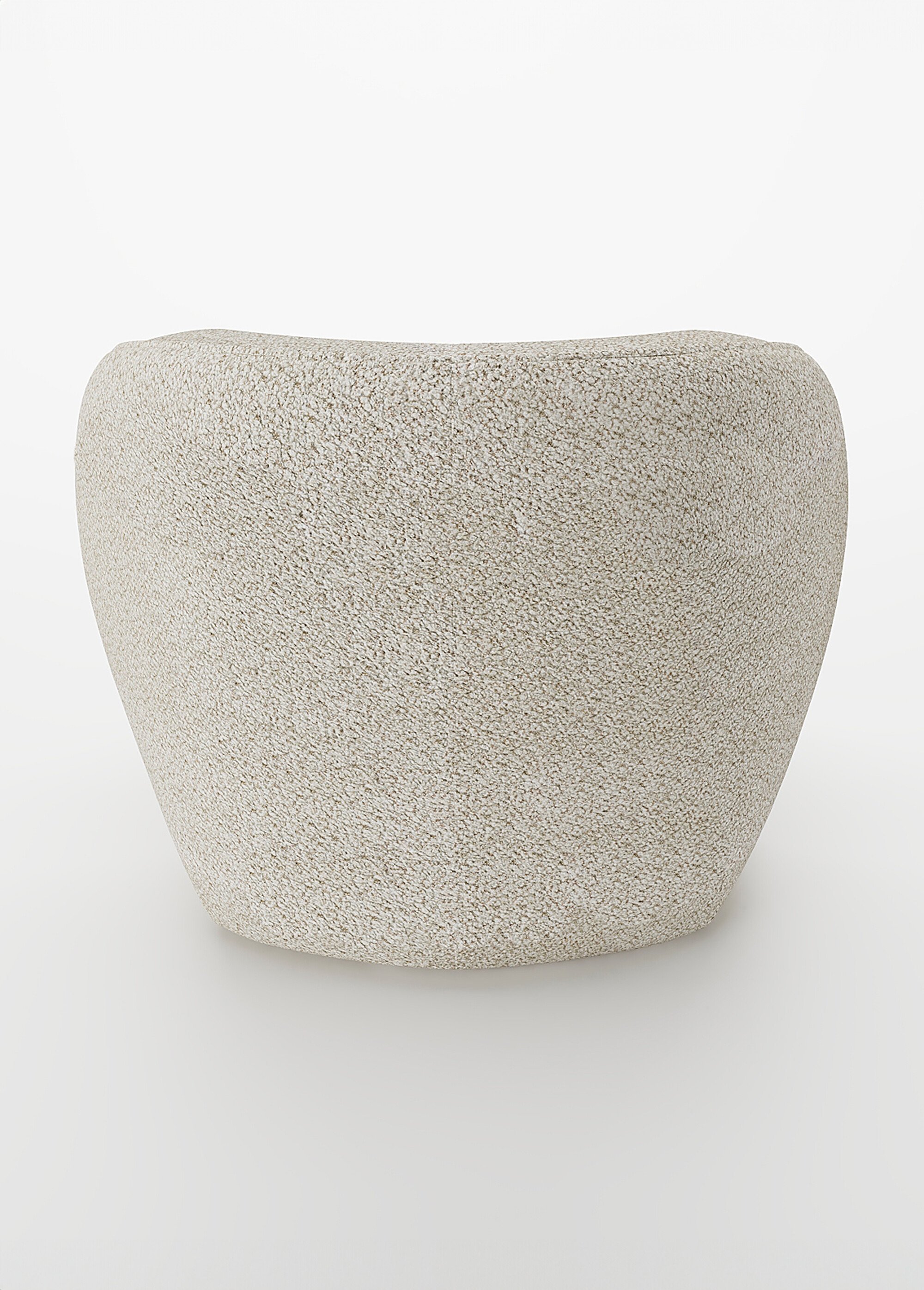 Fauteuil cocooning au look design BEIGE POT-PABLO DO1