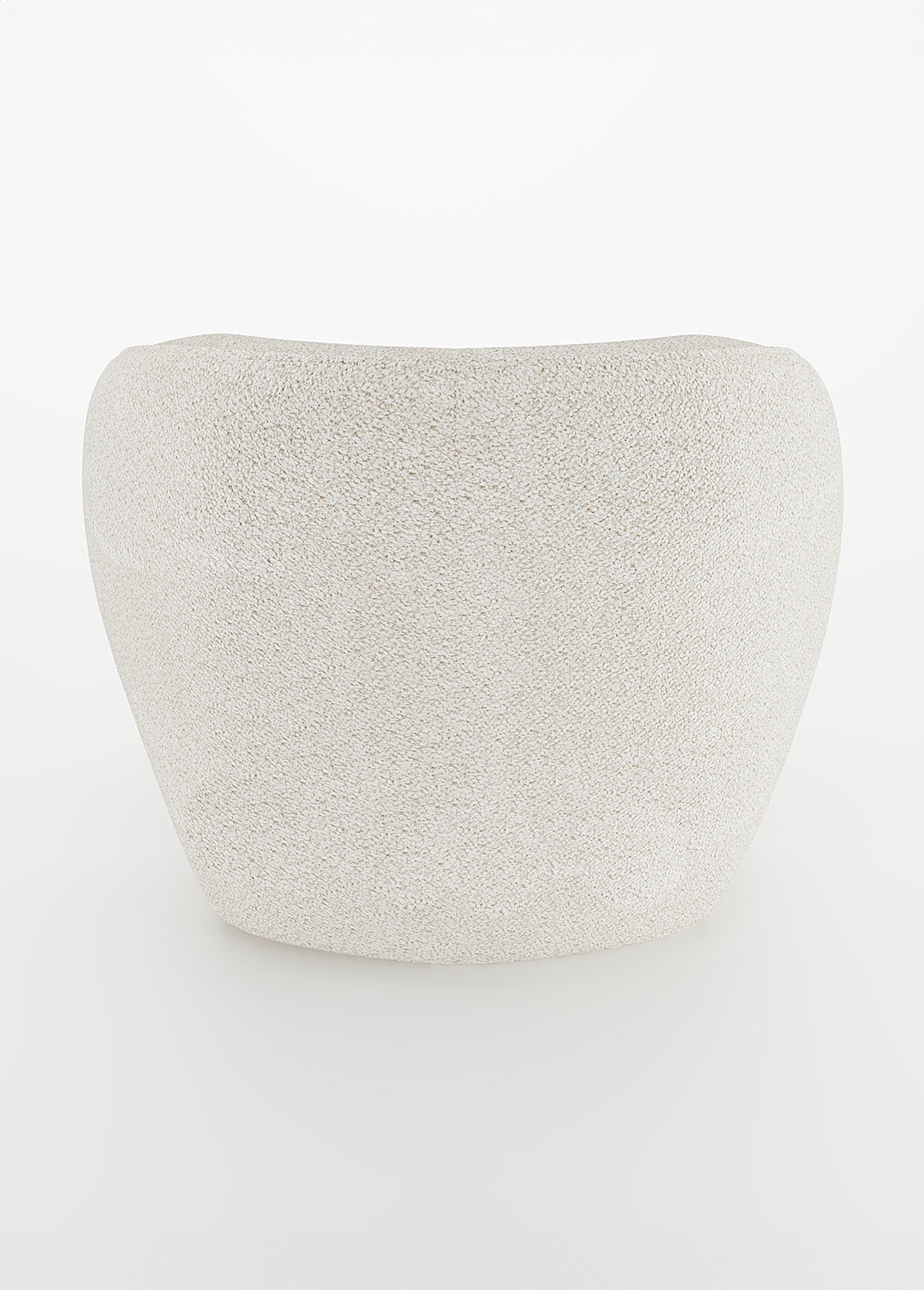 Fauteuil cocooning au look design BLANC POT-PABLO DO1