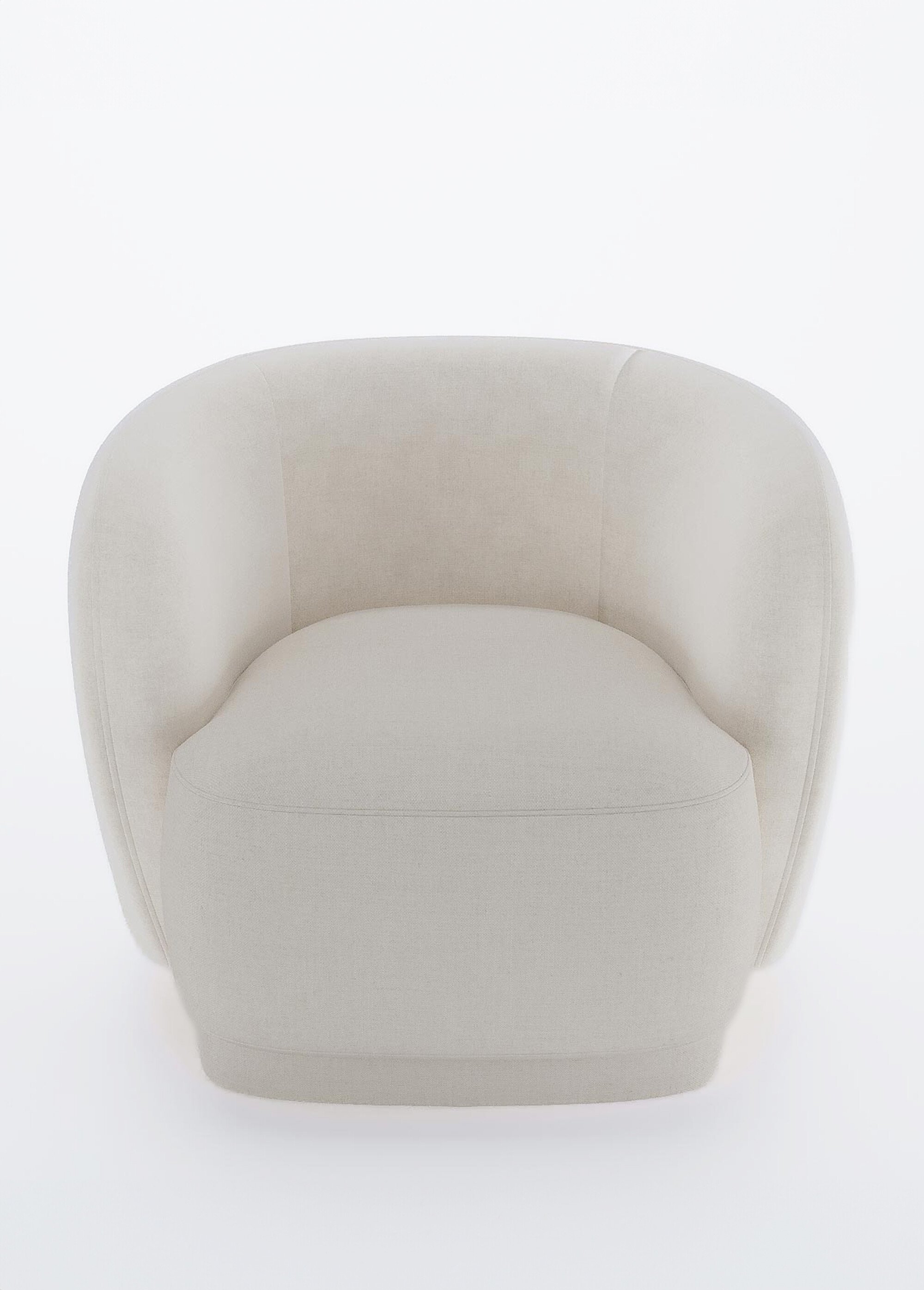 Fauteuil vintage confortable en tissu