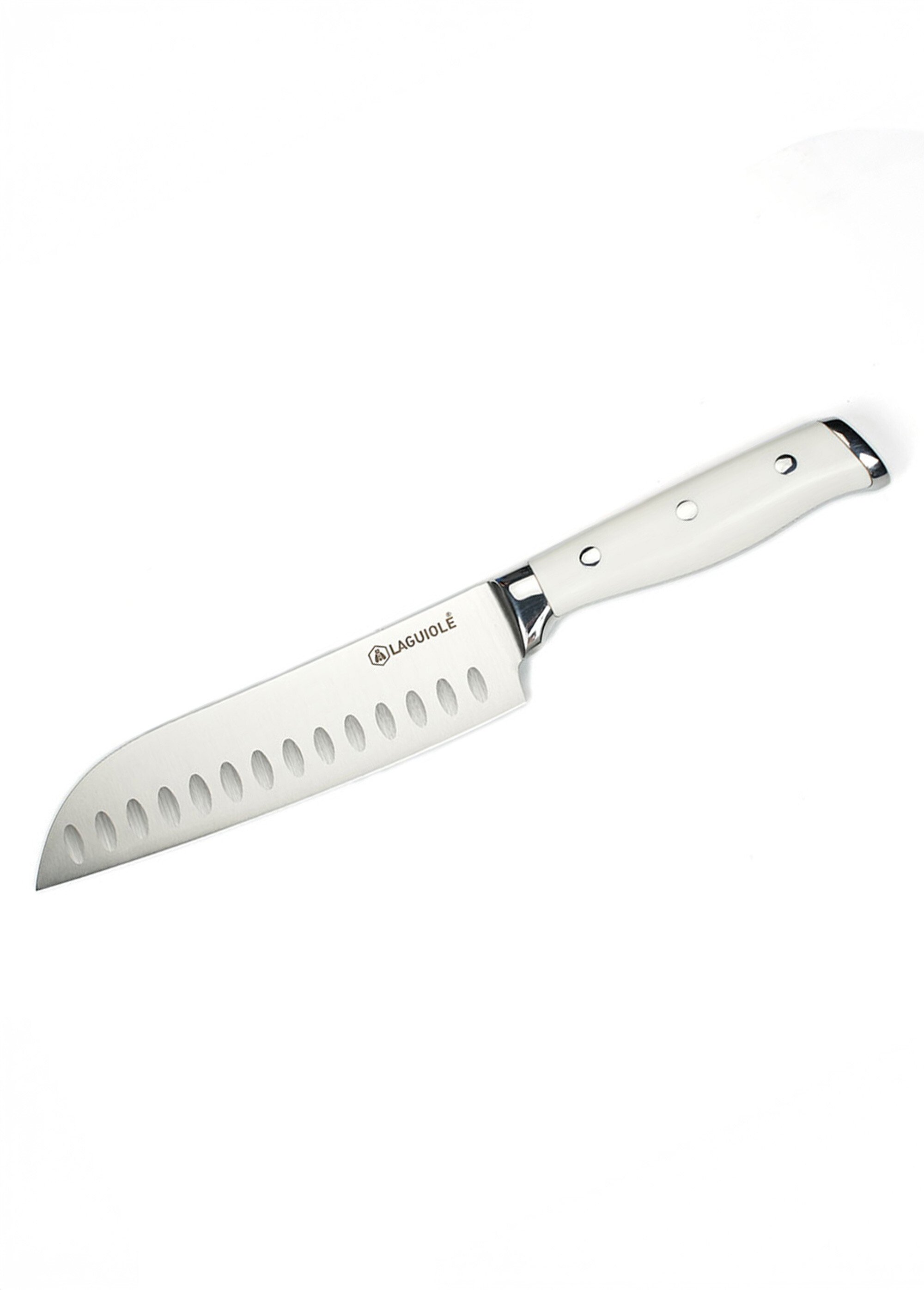 Grand couteau Santoku lame forgée, Elégance Blanc 9171925 FA1