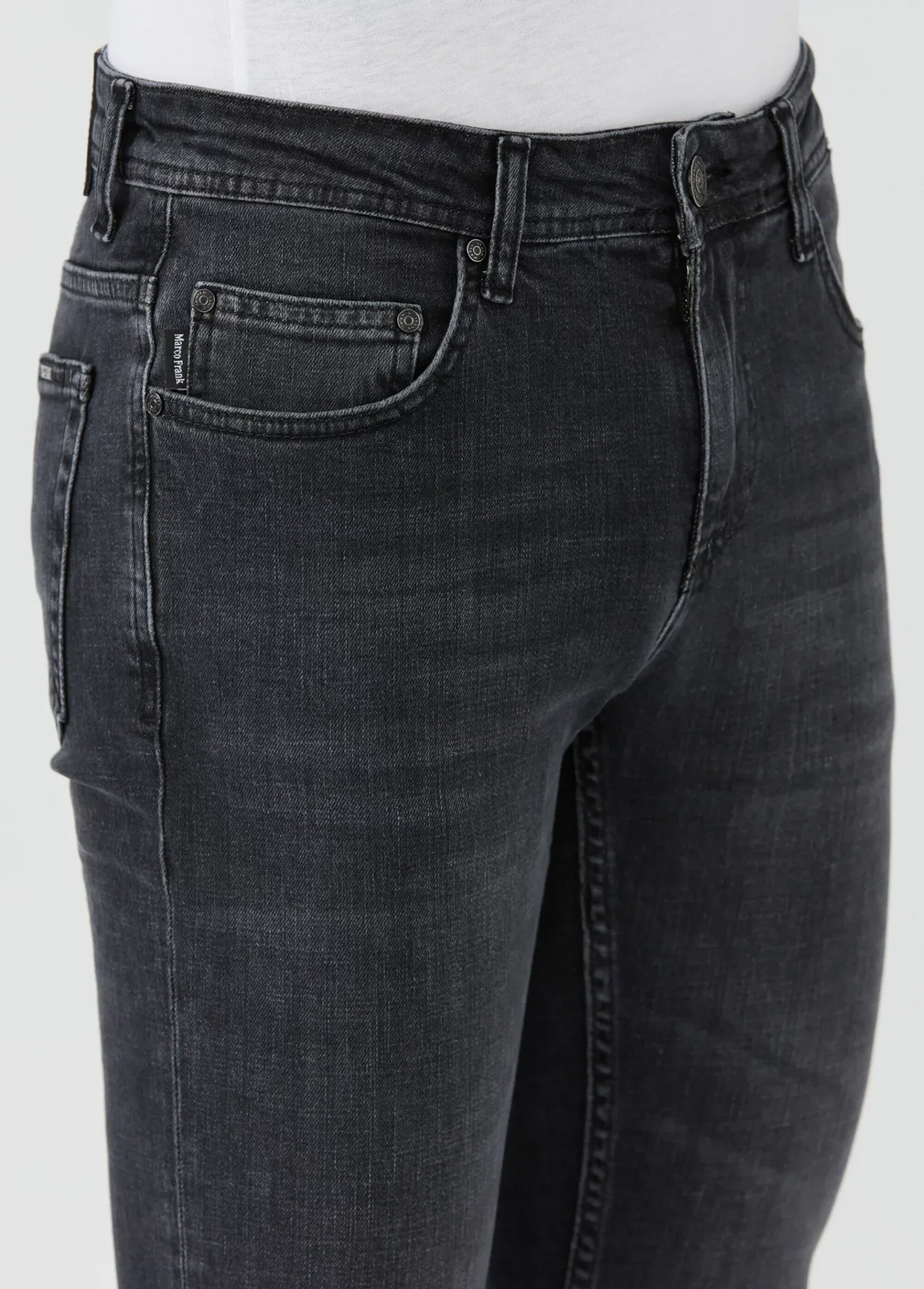 Jean 5 poches en denim, coupe fittée Homme Gris MFKNICHOL DE2