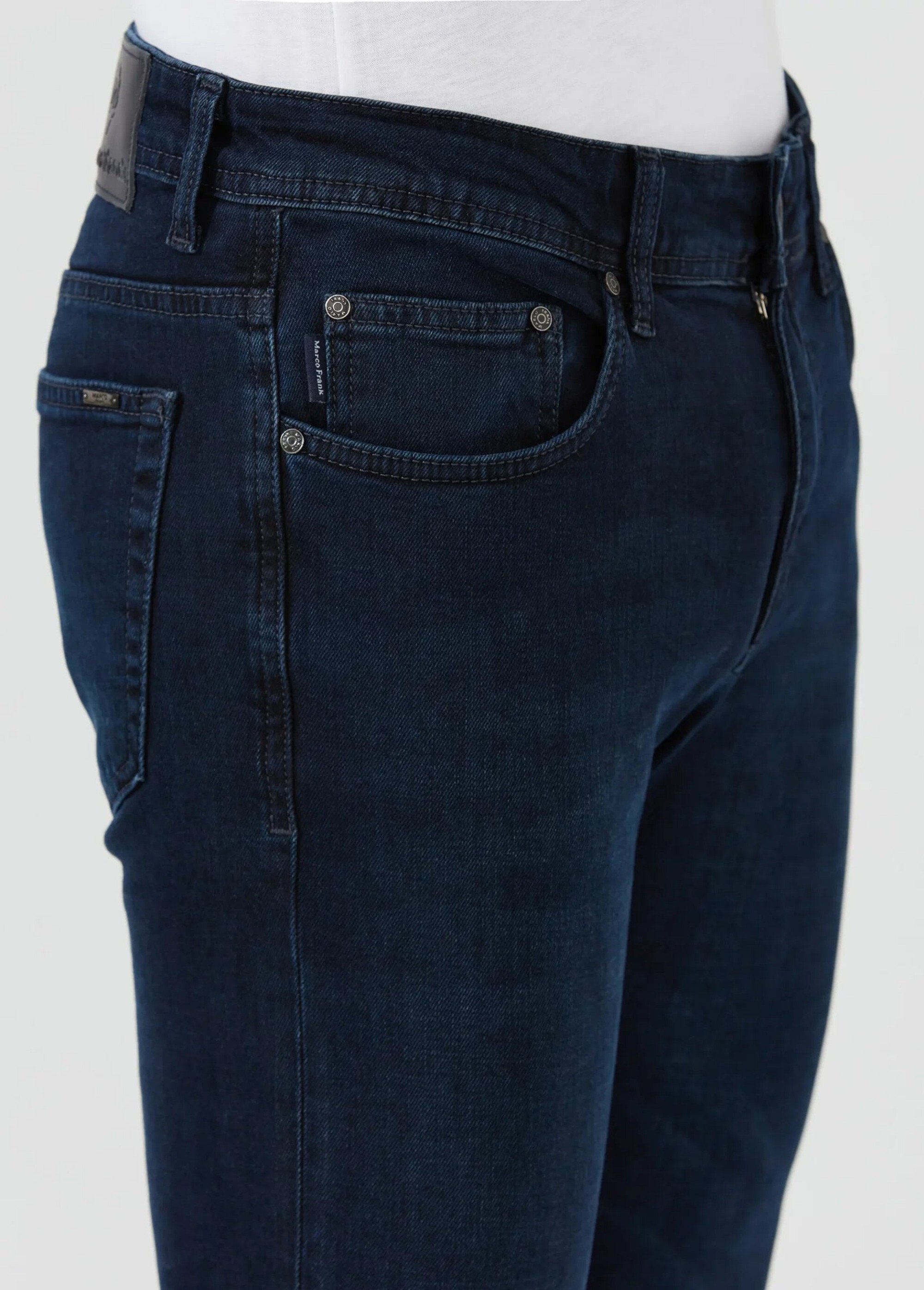 Jean 5 poches en denim, coupe fittée Homme Bleu MFKNICHOL DE2