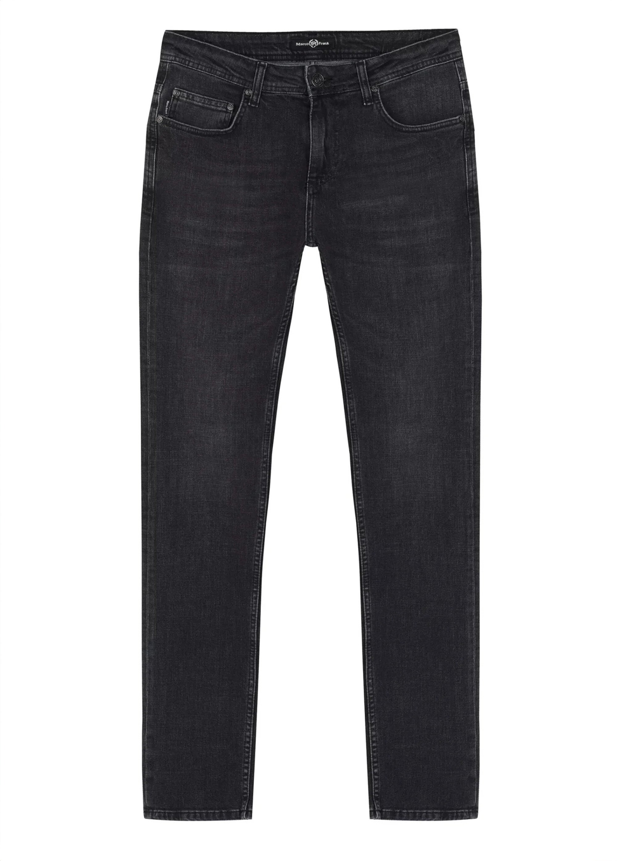 Jean 5 poches en denim, coupe fittée Homme Noir MFKNICHOL AP1