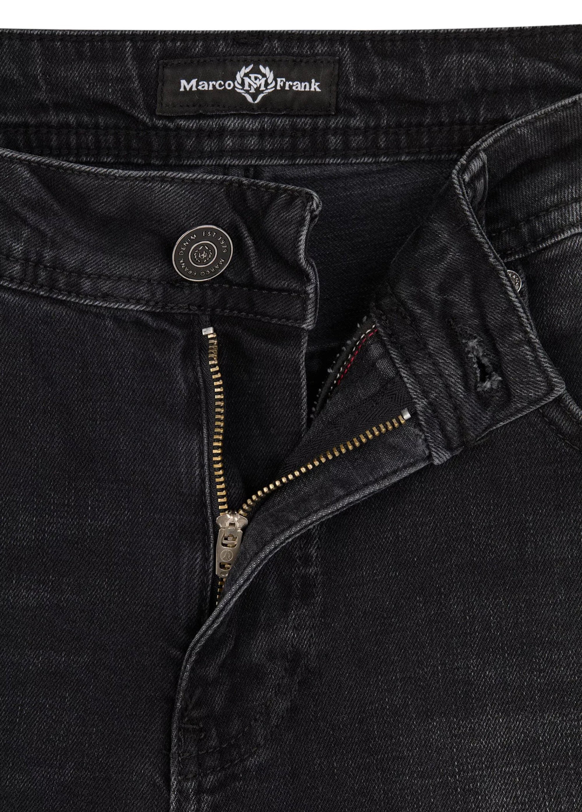 Jean 5 poches en denim, coupe fittée Homme Noir MFKNICHOL DE3
