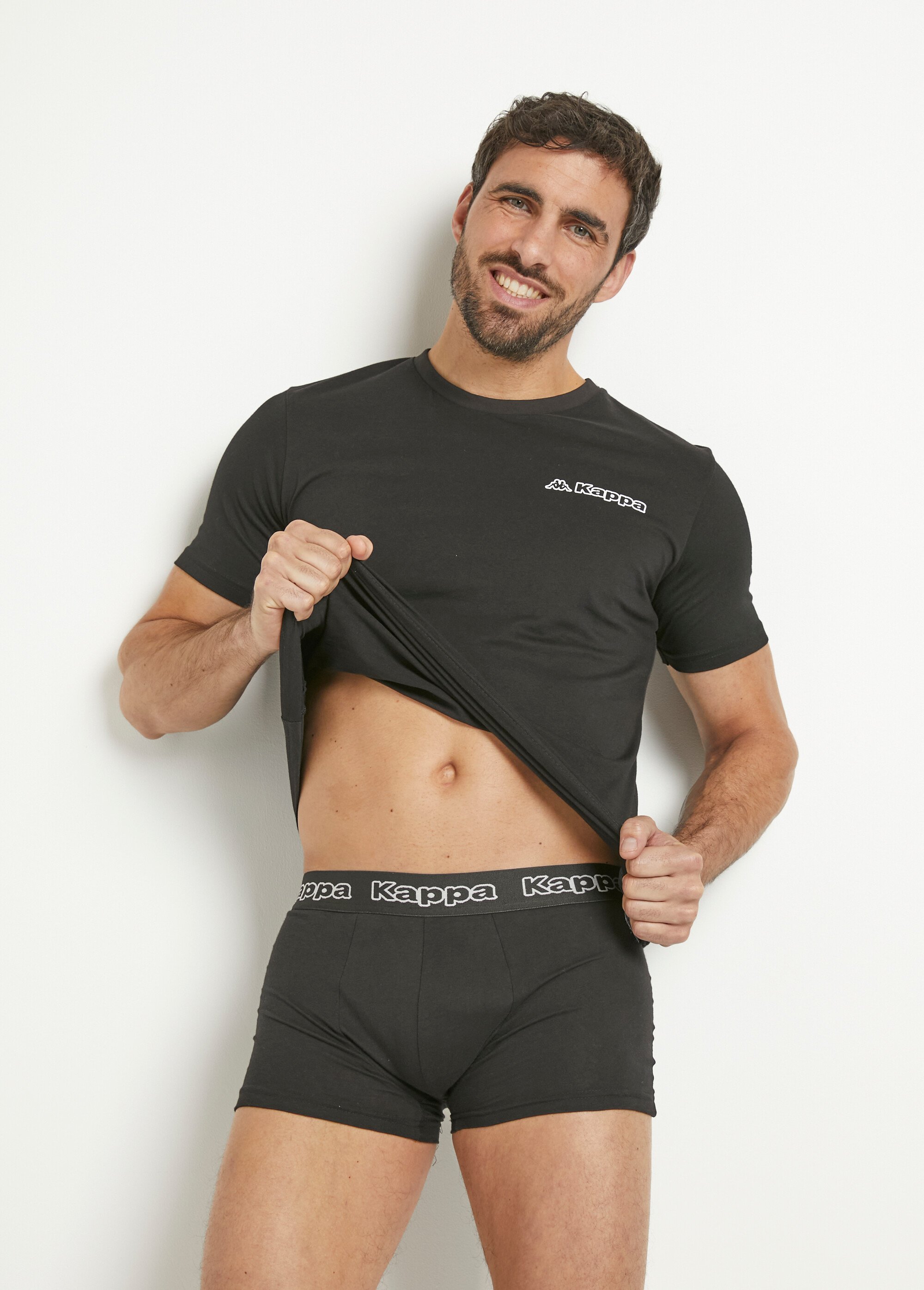 Ensemble T-shirt + boxer Noir BEN92490129 FA2