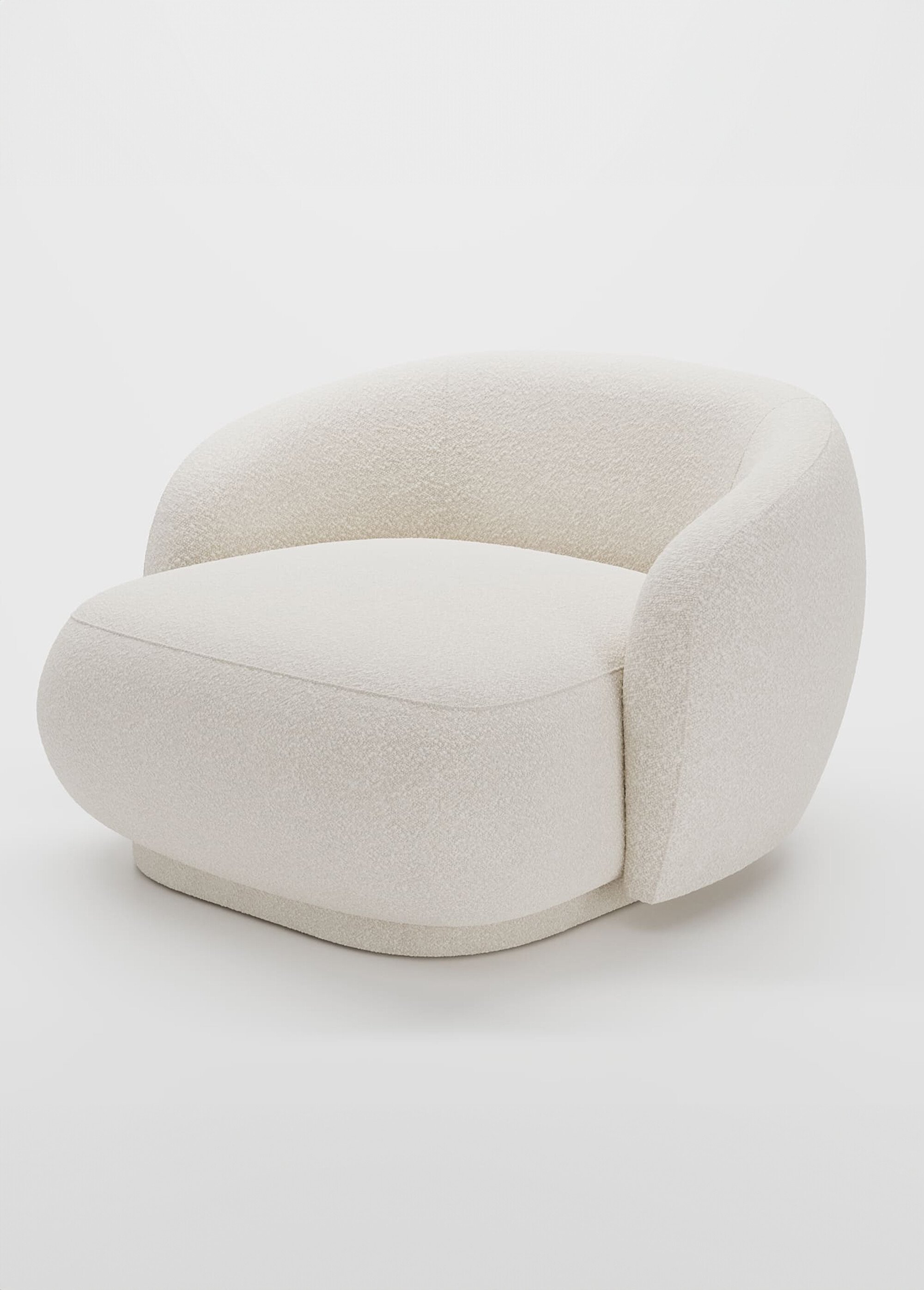 Large fauteuil lounge confortable BEIGE POT-JOSHUA FA1