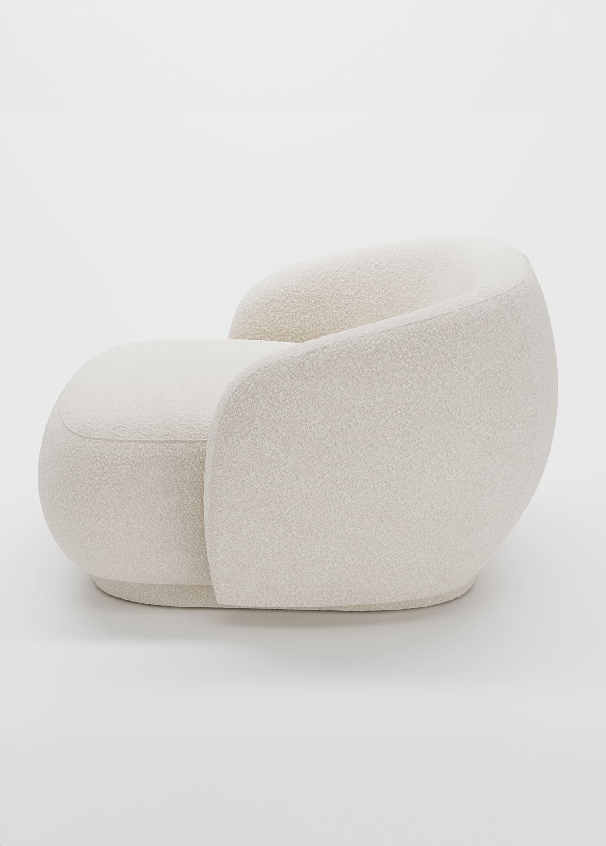 Large fauteuil lounge confortable BEIGE POT-JOSHUA GA1