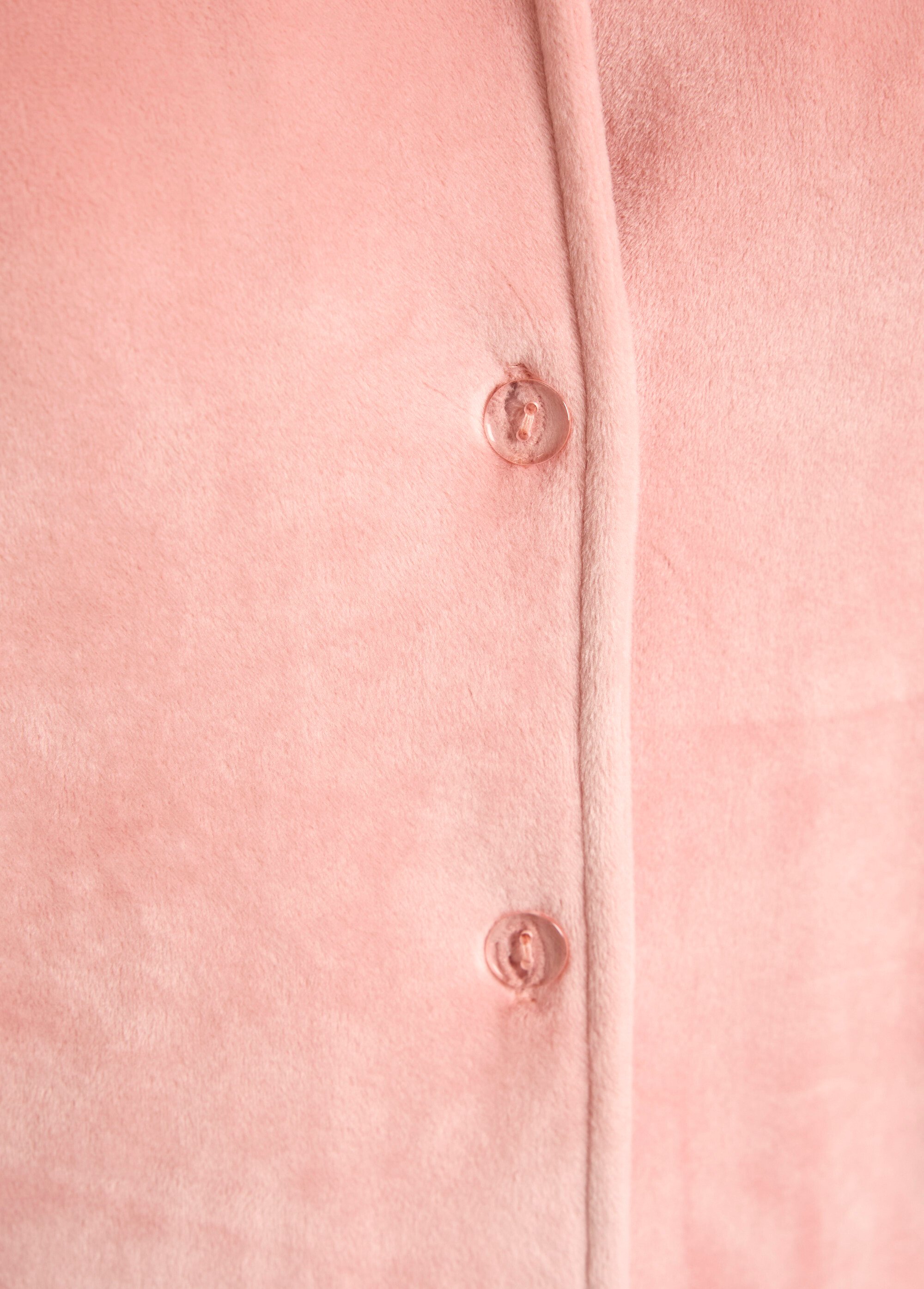 Pyjama long boutonné velours stretch Femme Rose SIFFLET DE3