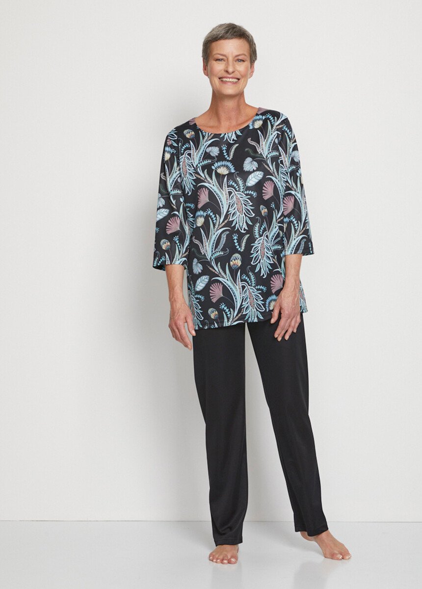 Pyjama maille fluide satinée