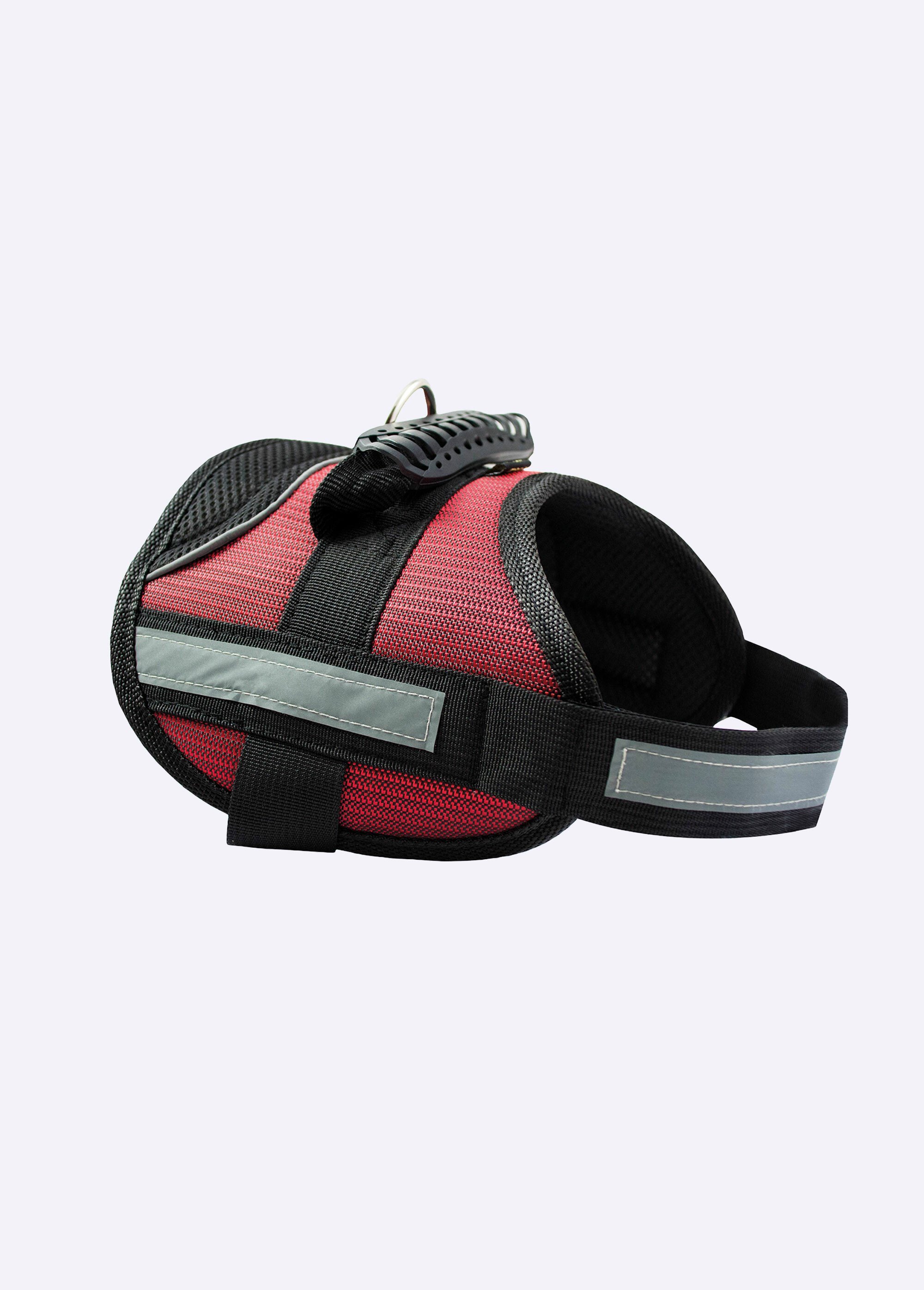 Harnais waterproof chien avec poignée ROUGE RIG-00005589EL FA1