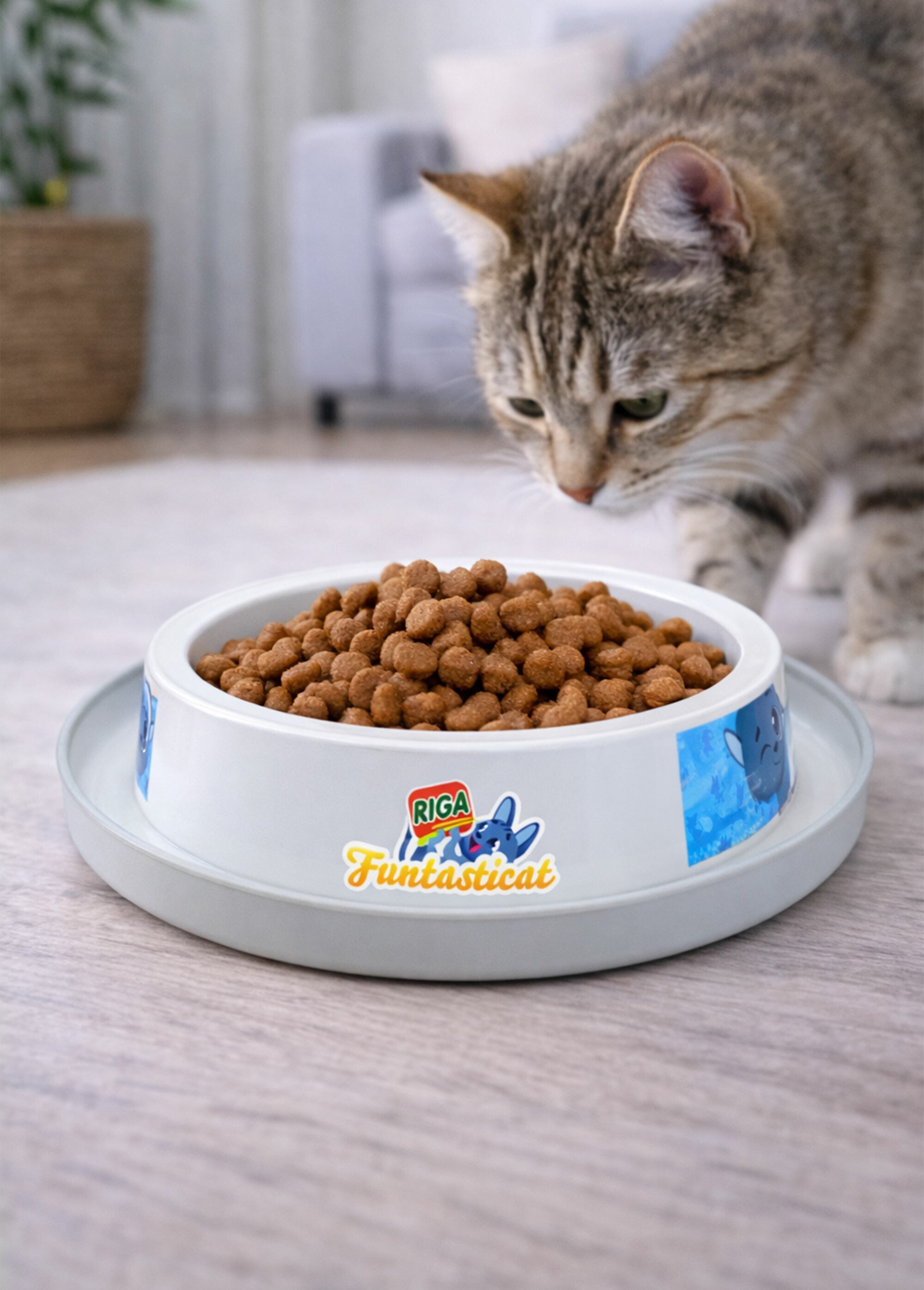 Ecuelle anti fourmis pour chat BLANC RIG-00005070EL SI1