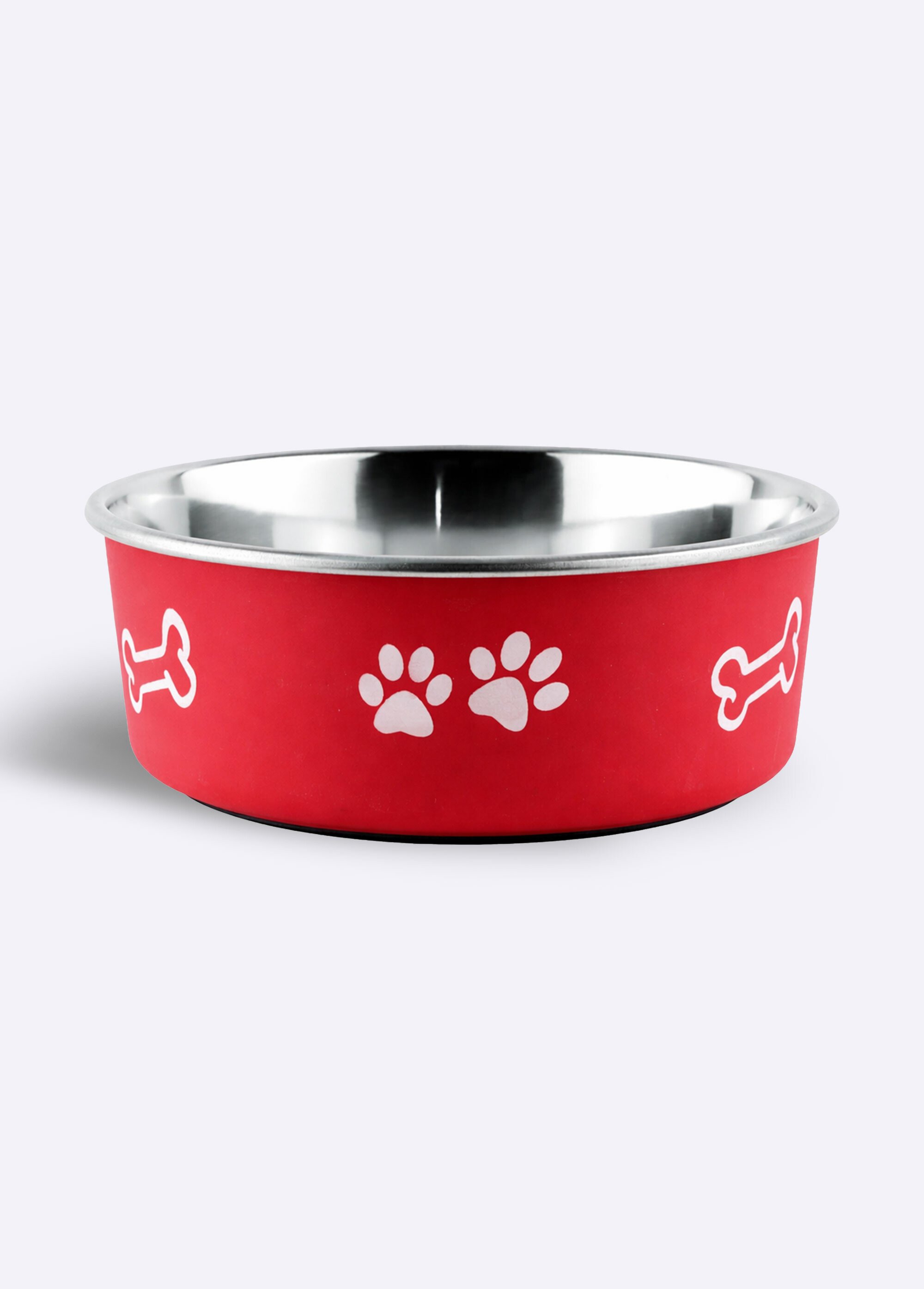 Ecuelle en inox, base caoutchouc