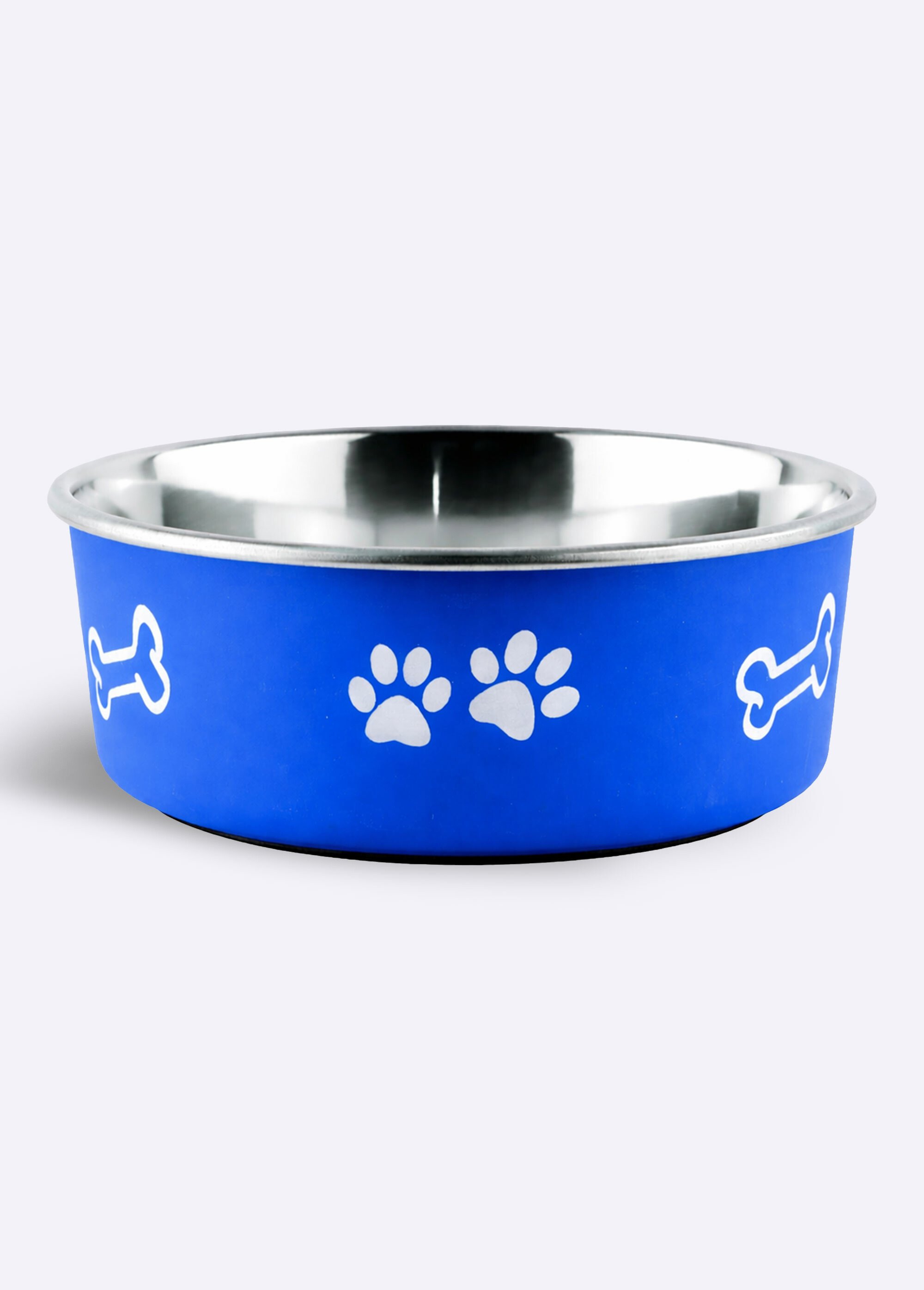 Ecuelle en inox, base caoutchouc BLEU RIG-00004367EL FA1